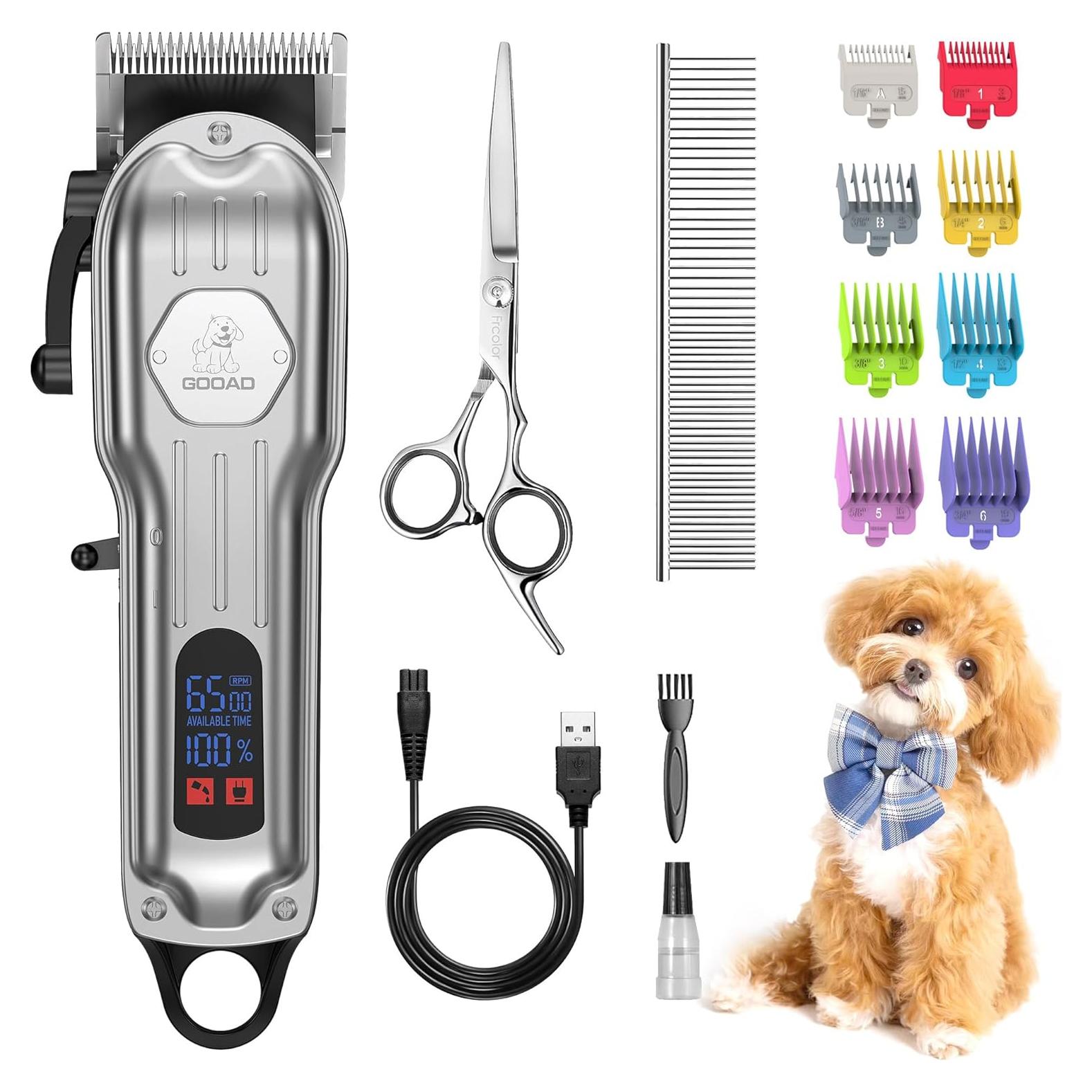 Cortadora de Pelo para Perros Gooad Recargable Plata 240 min