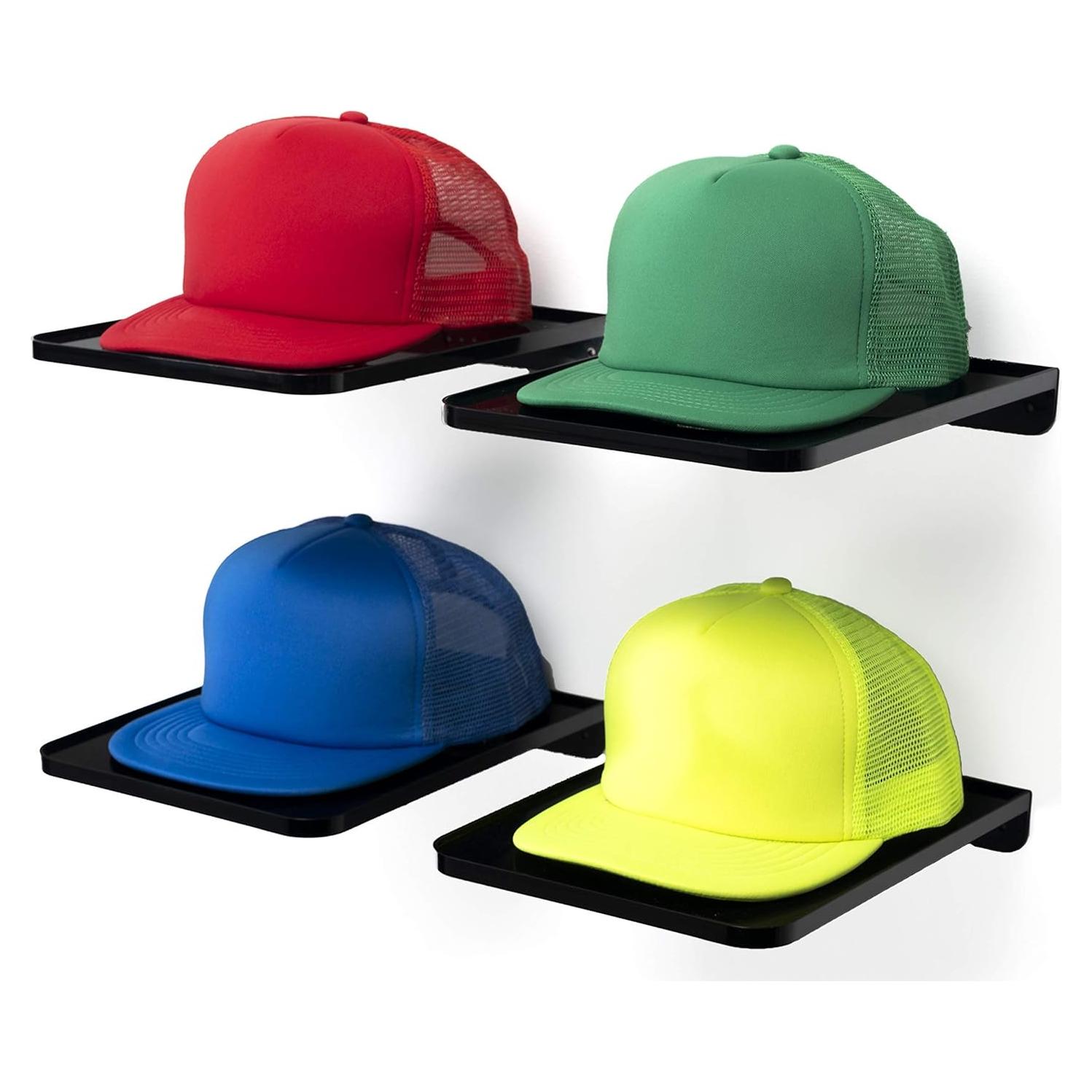 Soporte para Sombreros Boxy Concepts Negro - Paquete de 4