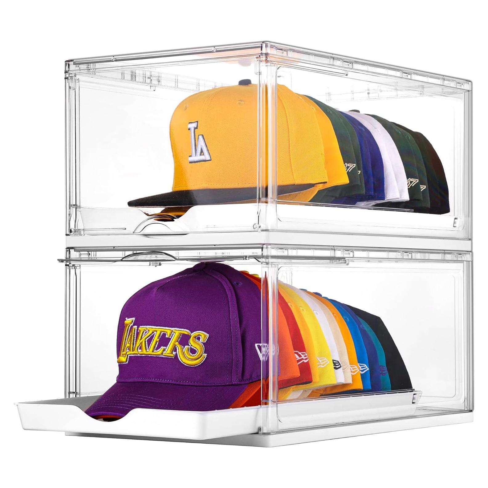 Organizador de Sombreros Vtopmart 2 Pack con Bandeja Deslizante