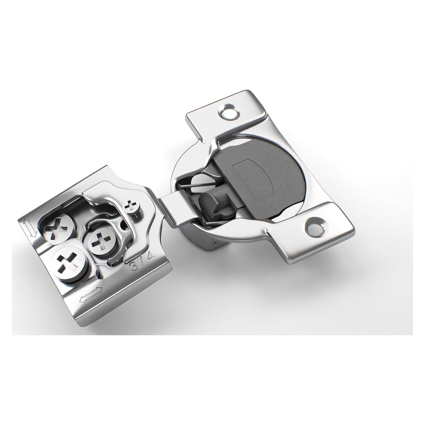 Bisagras de Cierre Suave Berta 3/4" Superposición 4 Piezas