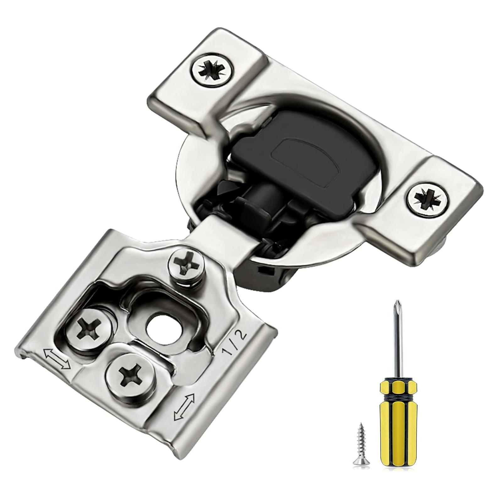 Bisagras de Cierre Suave Ravinte 60 Pack 30 Par 35mm Niquel Satinado