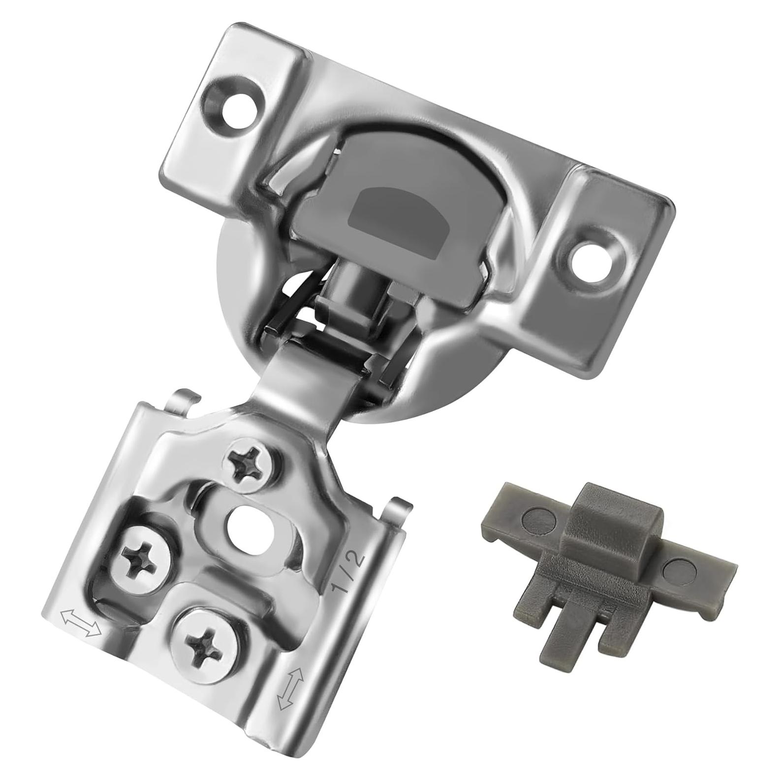 Bisagras de Cierre Suave Berta 1/2" Superposición 6 Piezas