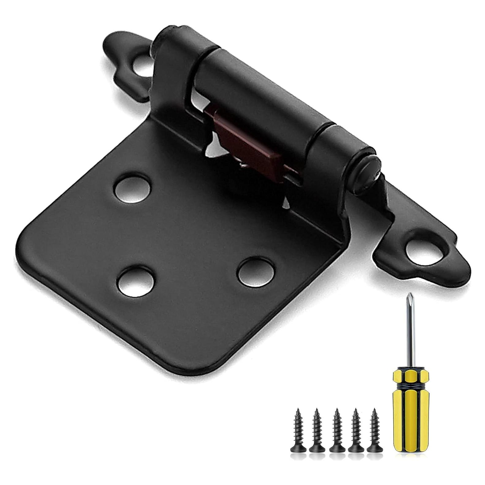 Bisagras de Puerta de Gabinete Ravinte 50 Piezas 1.27cm Auto-Cierre