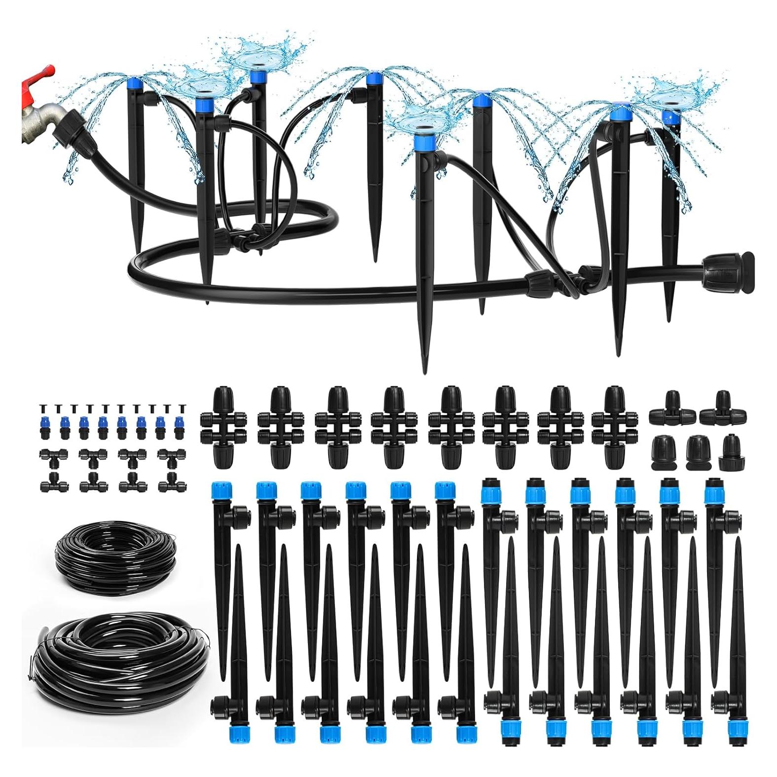 Sistema de Riego por Goteo Bonviee 230FT Ajustable Jardín
