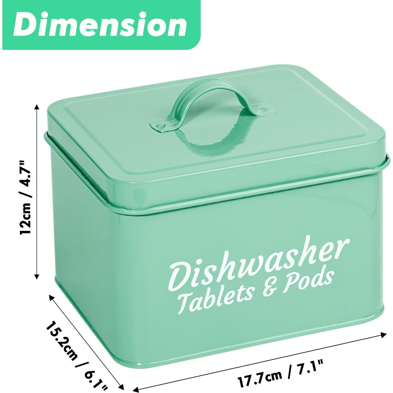 Contenedor de Cápsulas de Lavavajillas Webake con Tapa 18x15cm