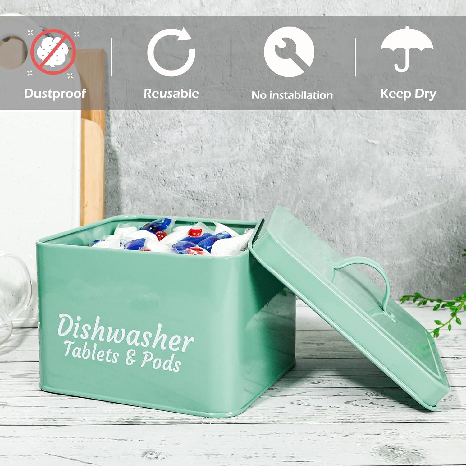 Contenedor de Cápsulas de Lavavajillas Webake con Tapa 18x15cm