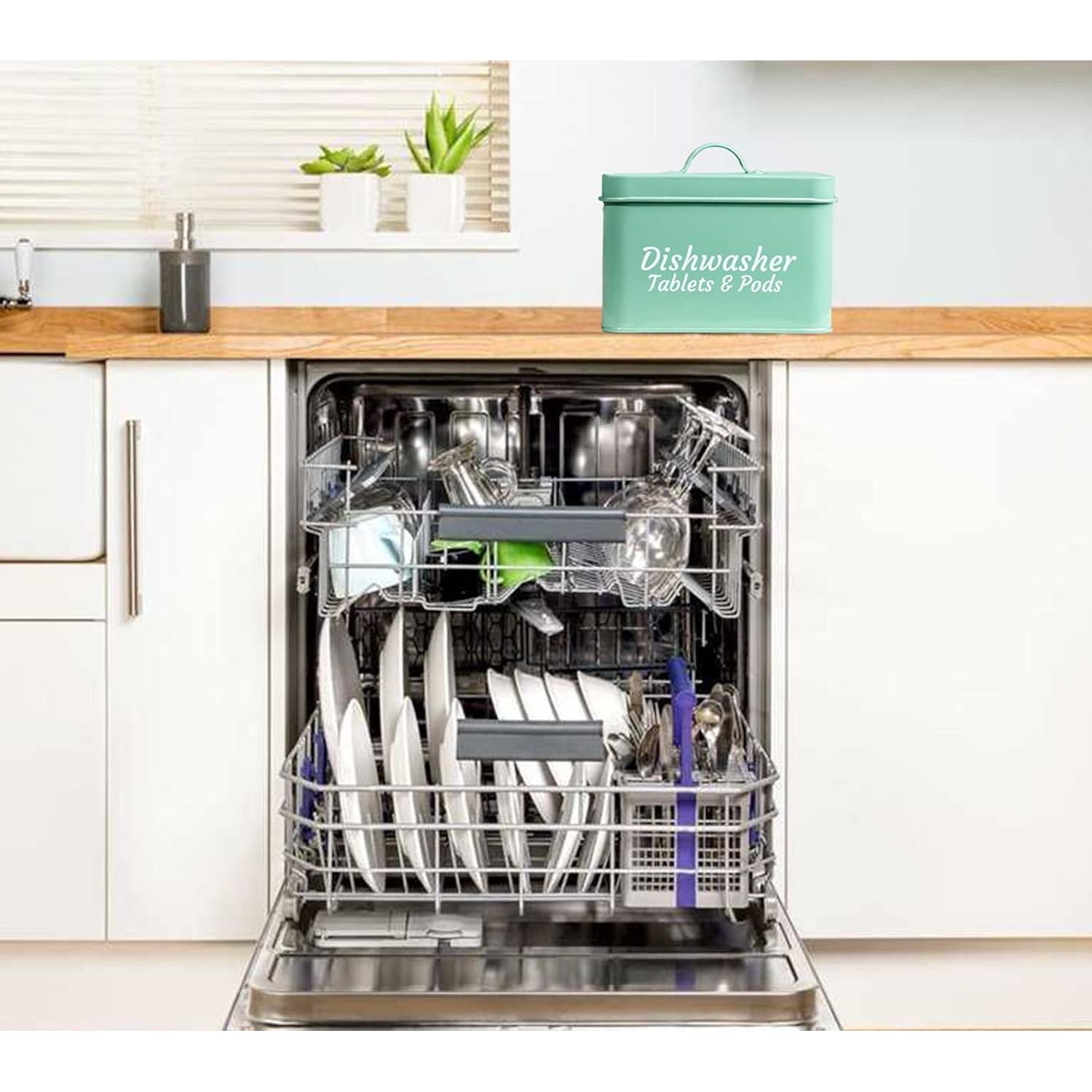 Contenedor de Cápsulas de Lavavajillas Webake con Tapa 18x15cm