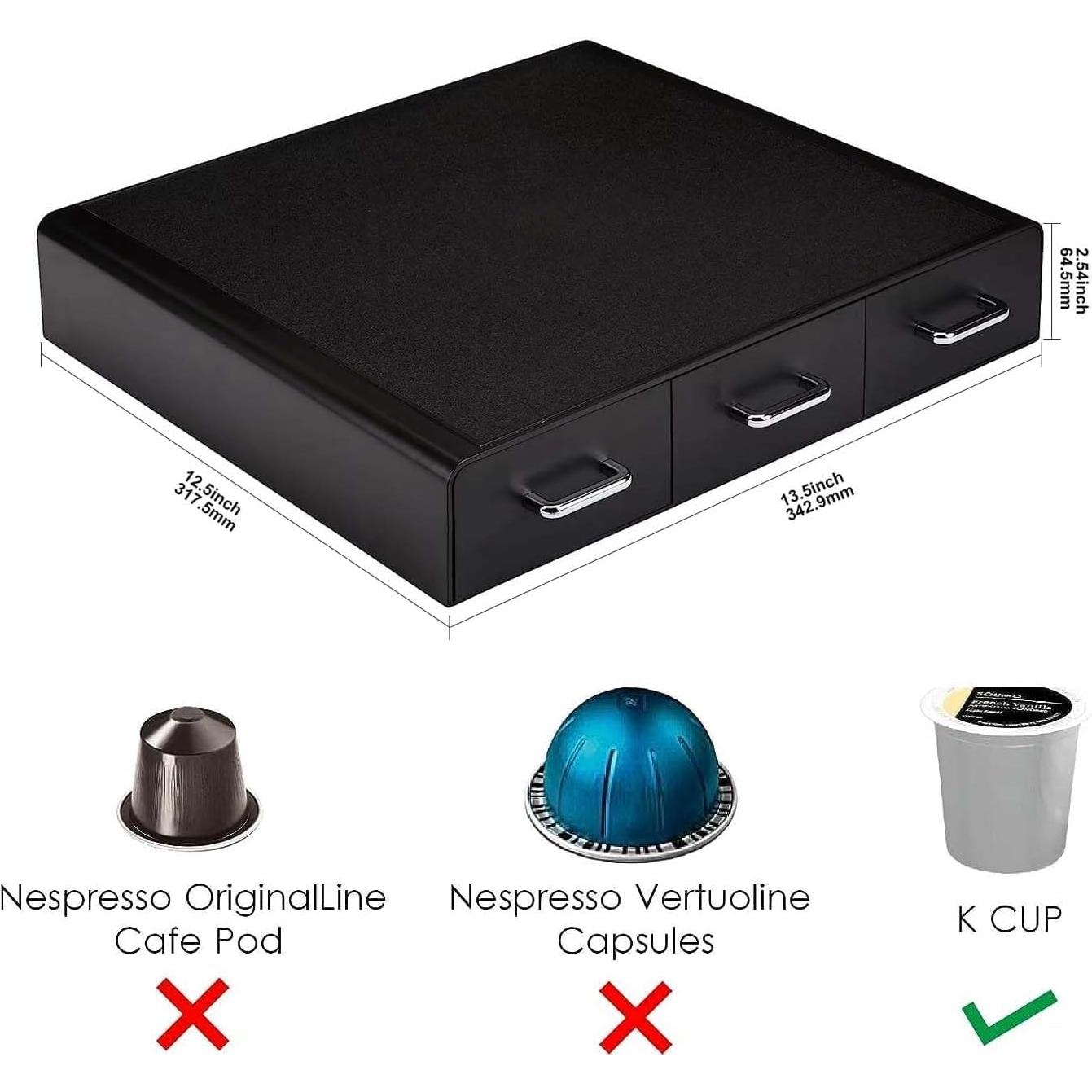 Cajón de almacenamiento para 36 cápsulas K-Cup Amazon Basics