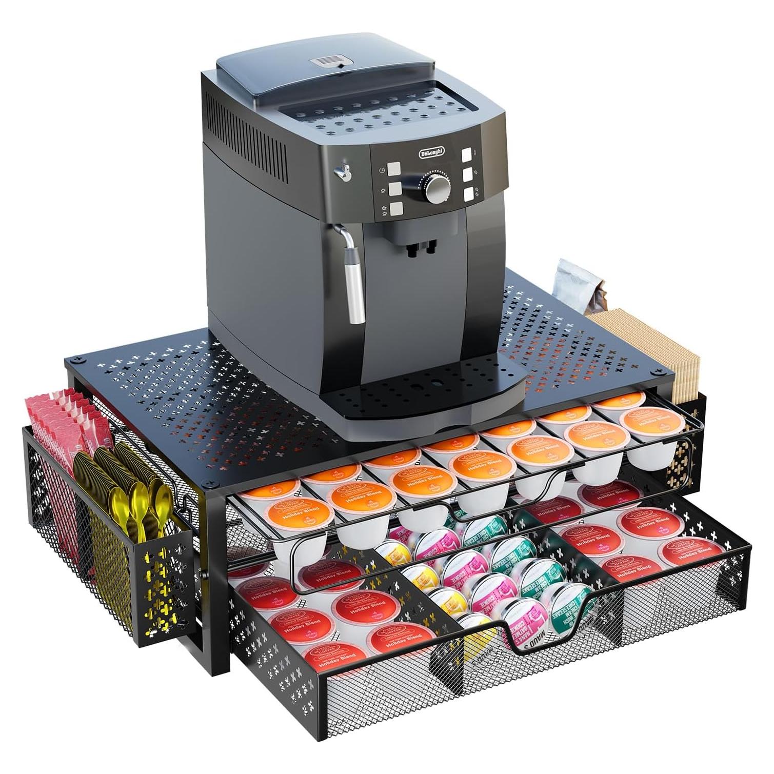 Soporte de Cápsulas de Café Simple Trending Negro 63 K-Cups