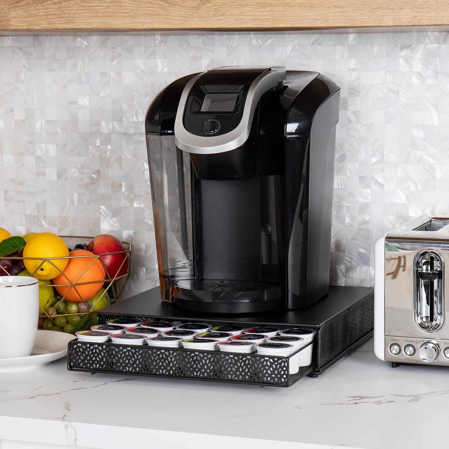 Organizador de Cápsulas de Café Mind Reader 36 Capacidad Metal Negro