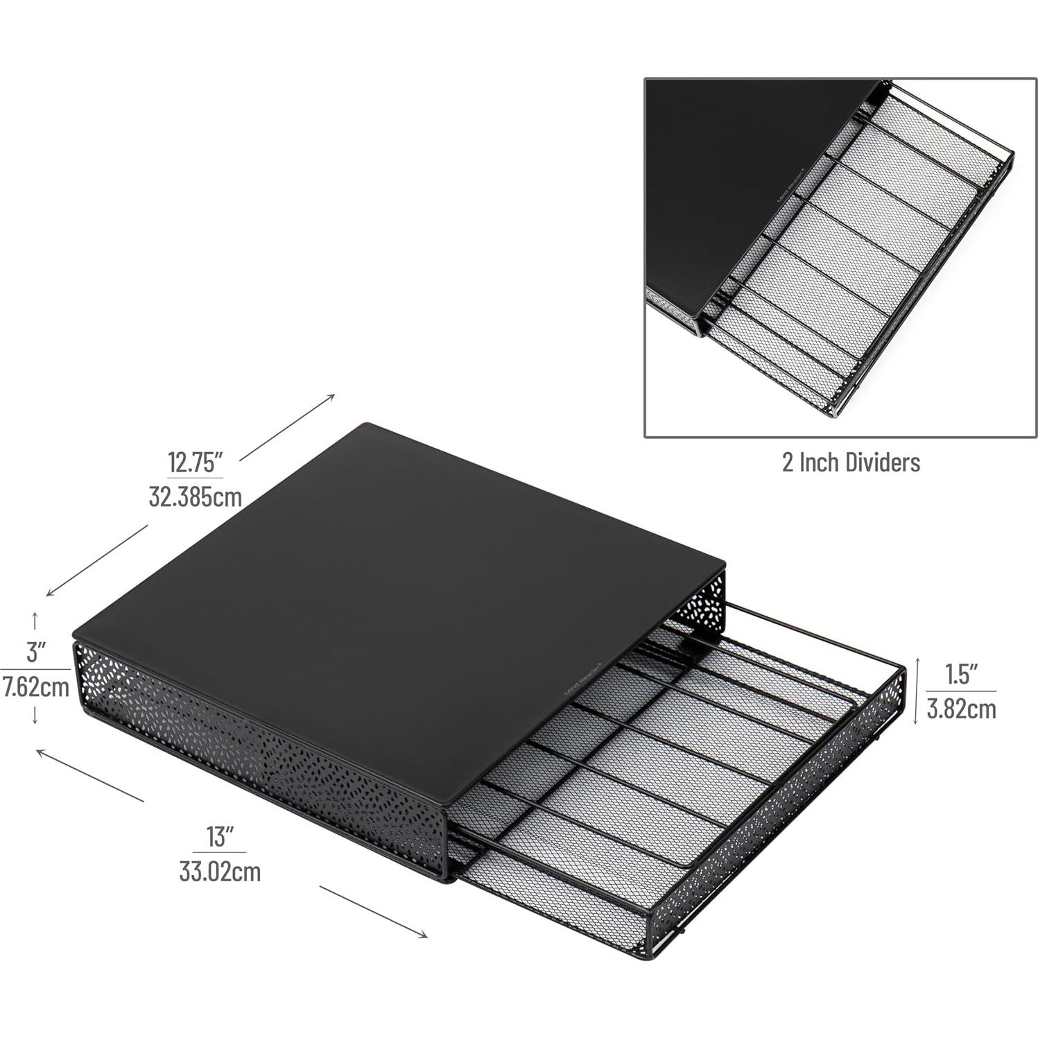 Organizador de Cápsulas de Café Mind Reader 36 Capacidad Metal Negro