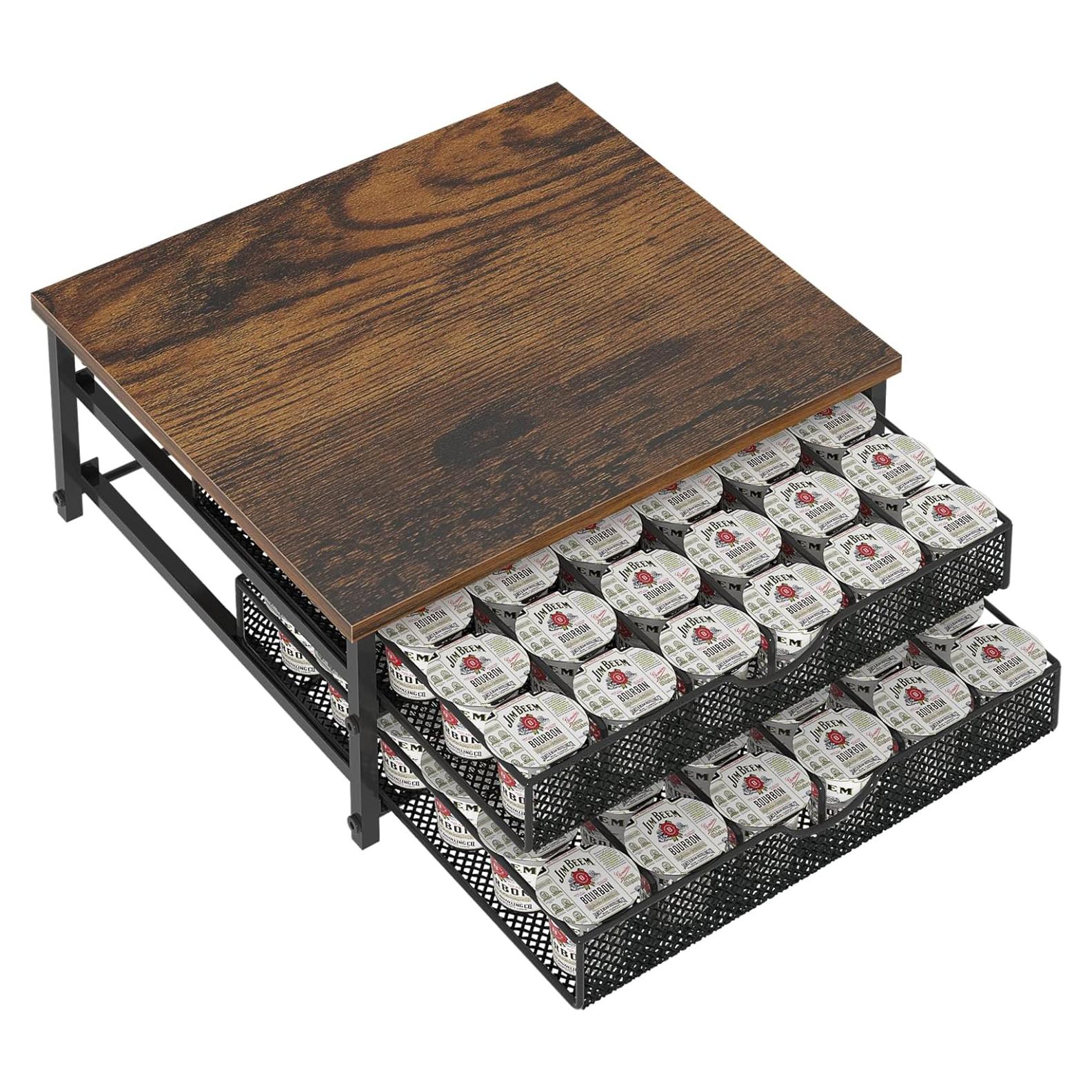 Soporte para Cápsulas de Café NANANARDOSO Negro 72 Unidades