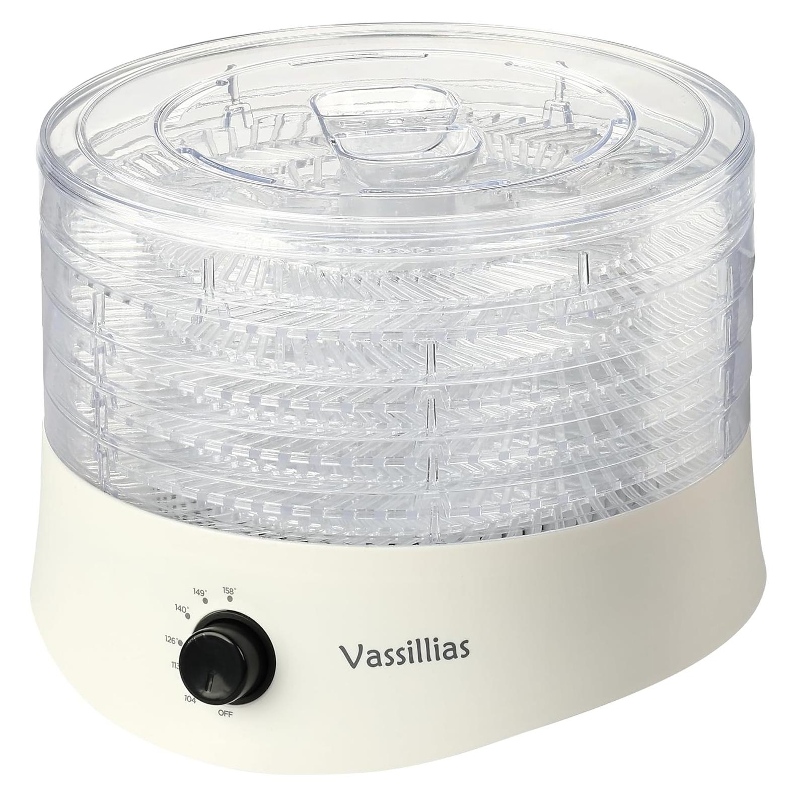 Deshidratador de Alimentos Vassillias FD704MJY 280W 5 Estantes