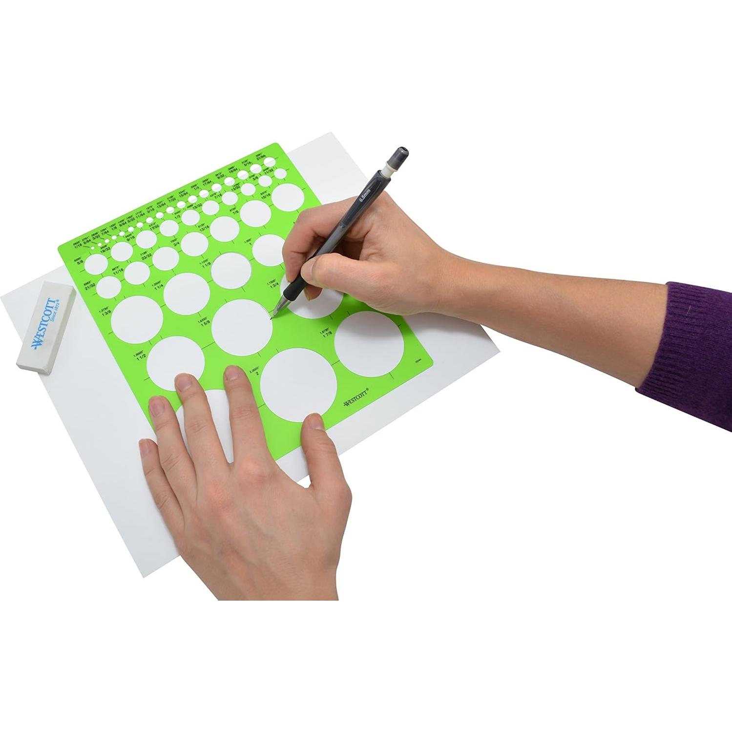 Plantilla de Círculos Westcott T-831 - Grande y Pequeño