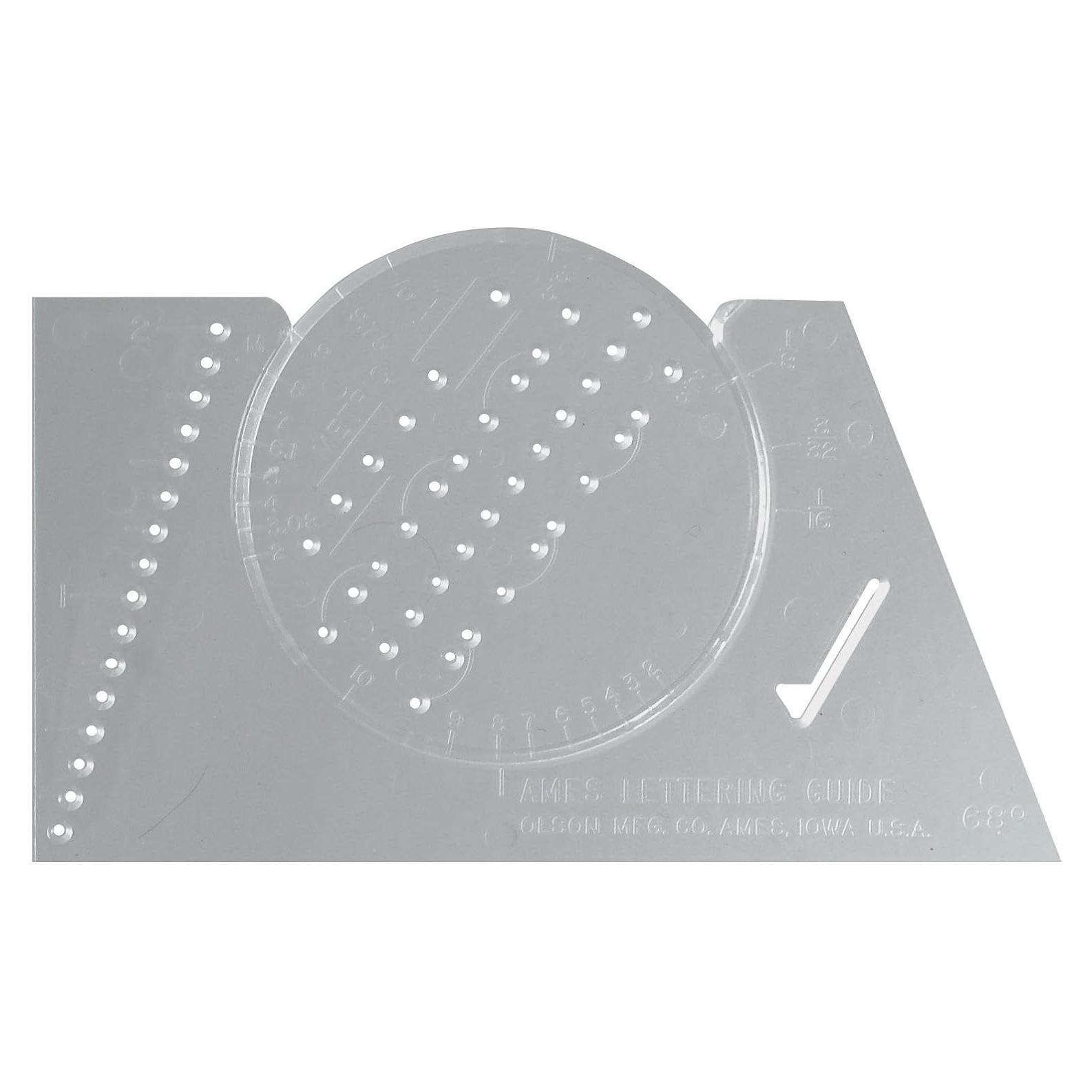 Plantilla de Dibujo Westcott ALG-1 para Caligrafía y Diseño