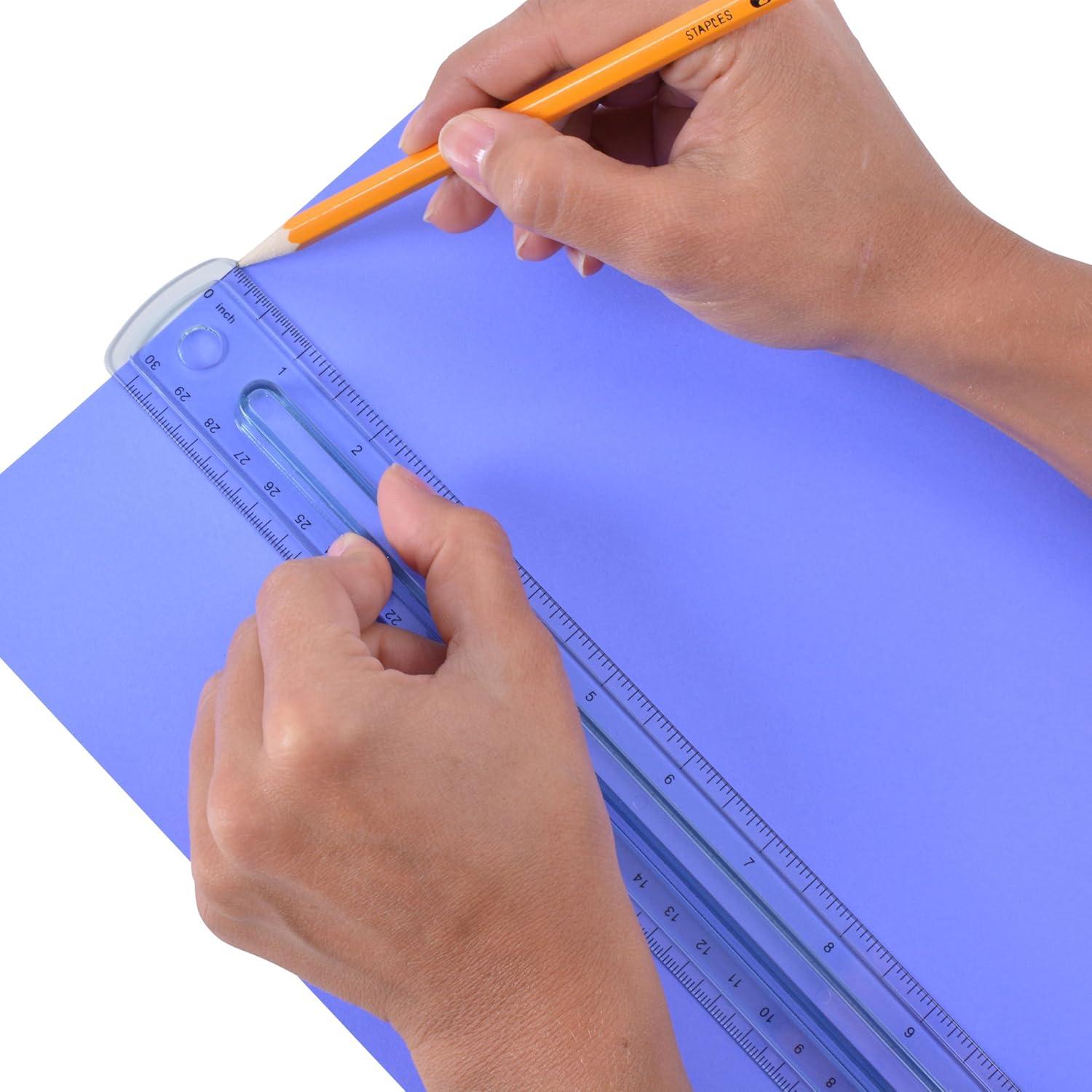 Regla de Plástico Westcott 00402 con Agarre 30.5 cm