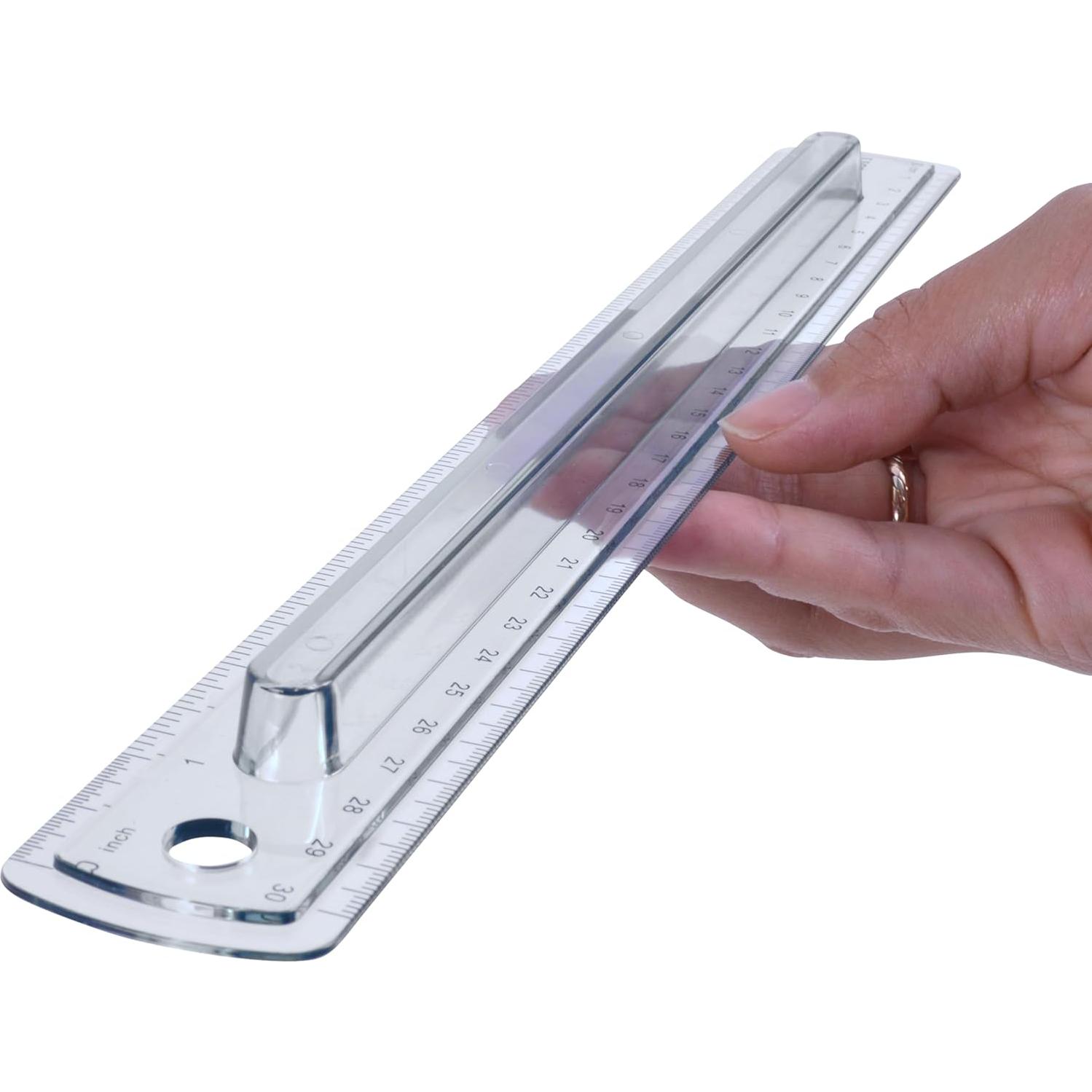 Regla de Plástico Westcott 00402 con Agarre 30.5 cm