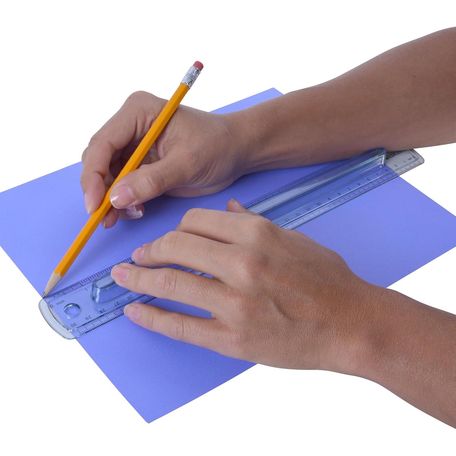 Regla de Plástico Westcott 00402 con Agarre 30.5 cm