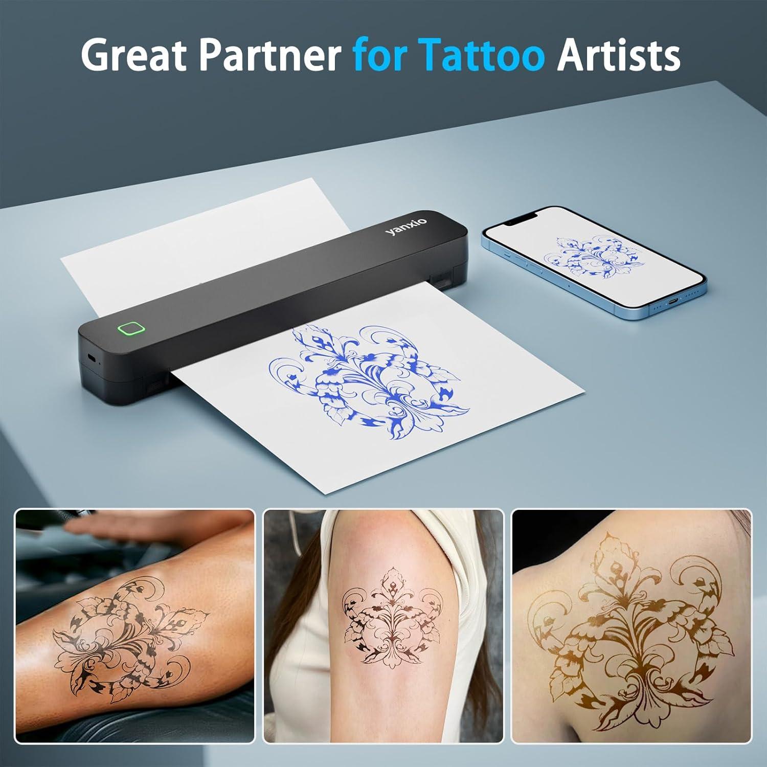 Impresora Térmica de Tatuajes Yanxio C80S Inalámbrica A4