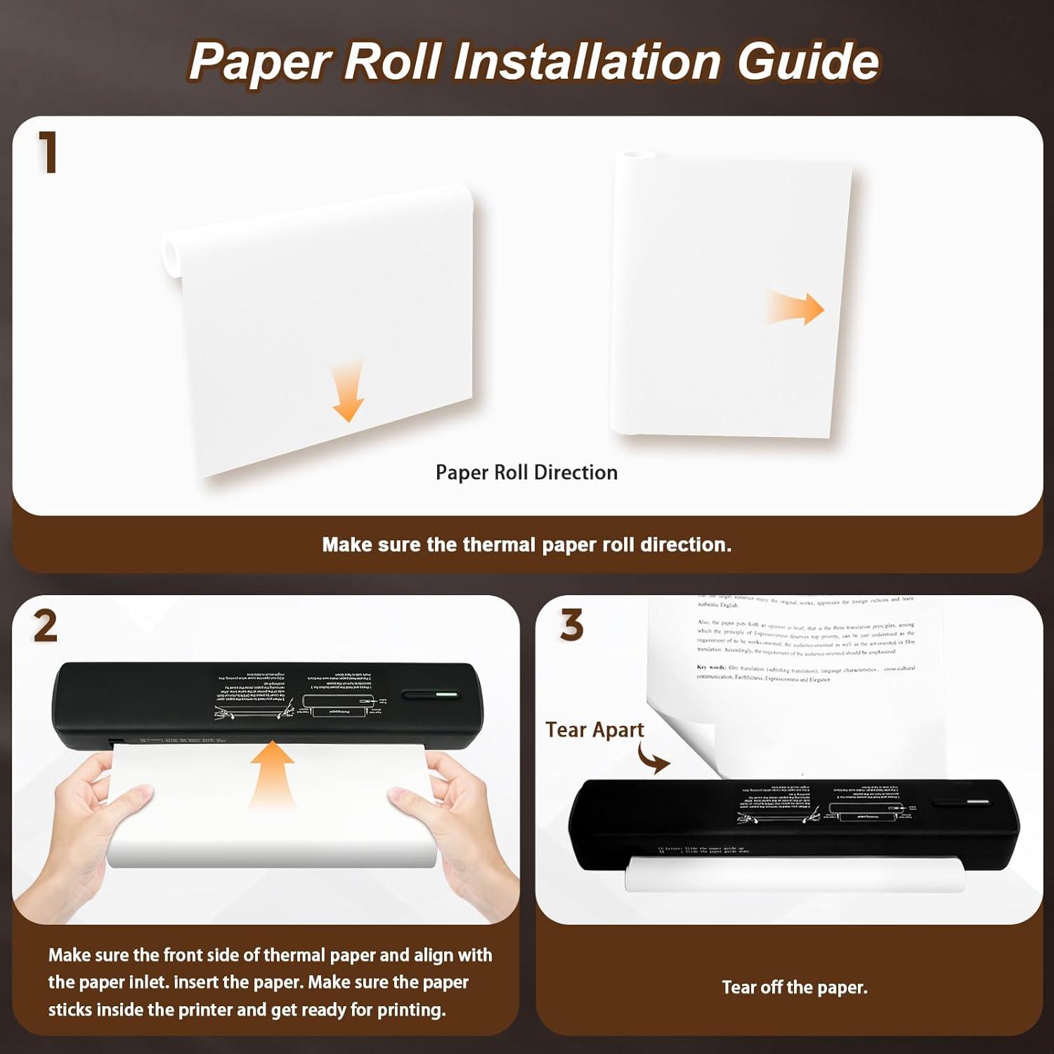 Impresora Térmica Portátil NULLTONEX C80 Bluetooth A4 A5