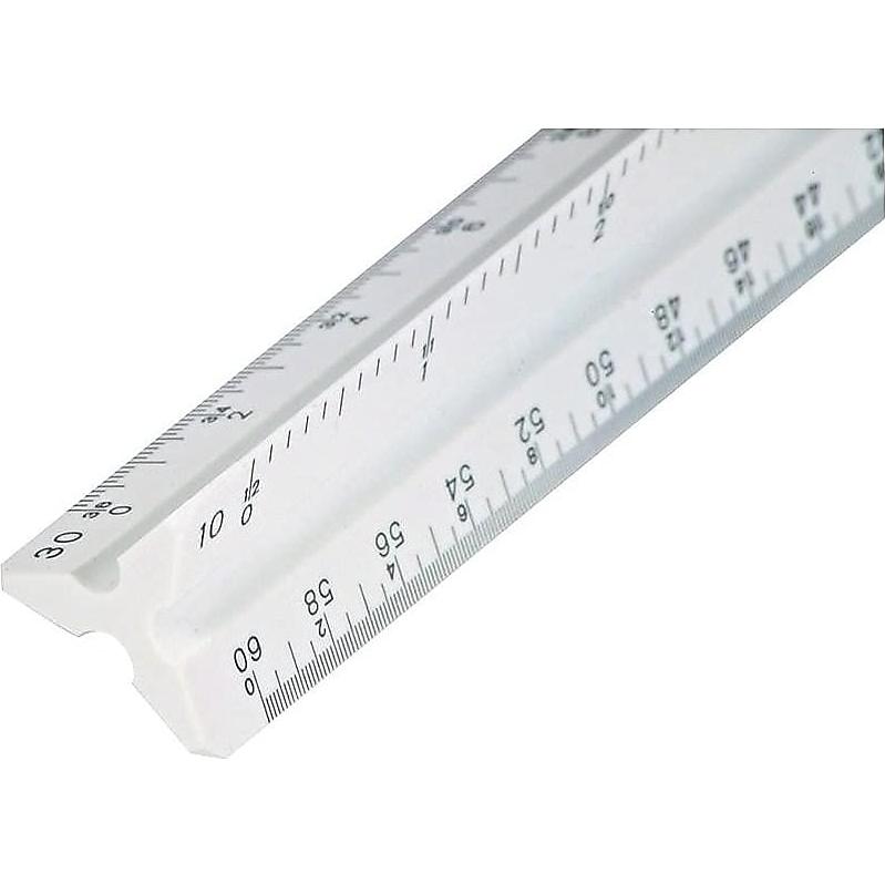 Regla Triangular de Ingeniería Staedtler 30 cm con 6 Escalas