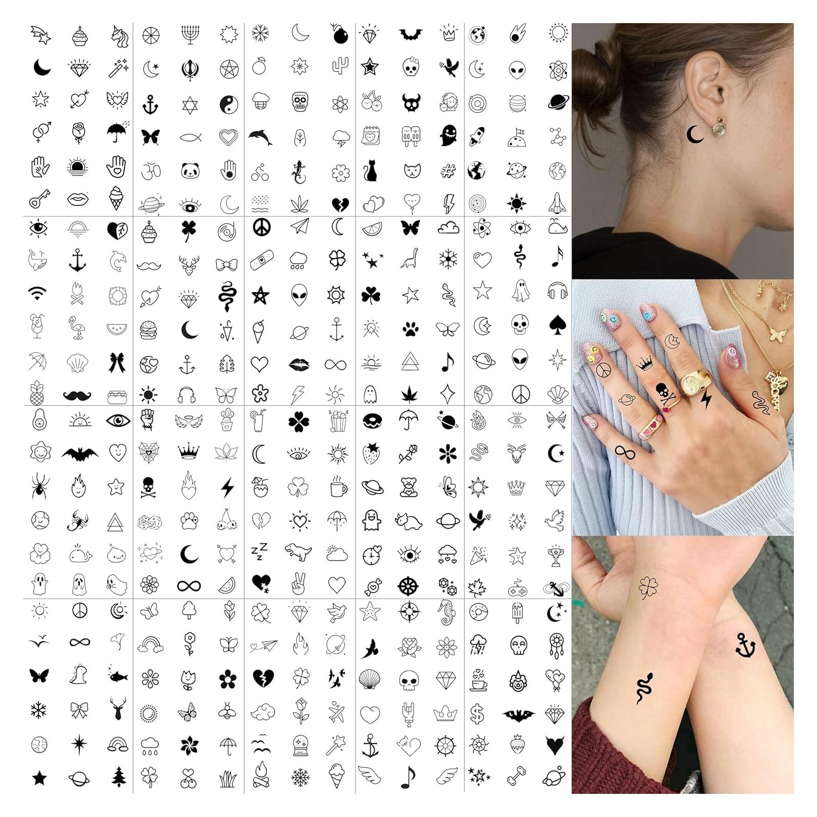 Tatuajes Temporales JOEHAPY 28 Hojas 504 PCS Para Niños y Adultos