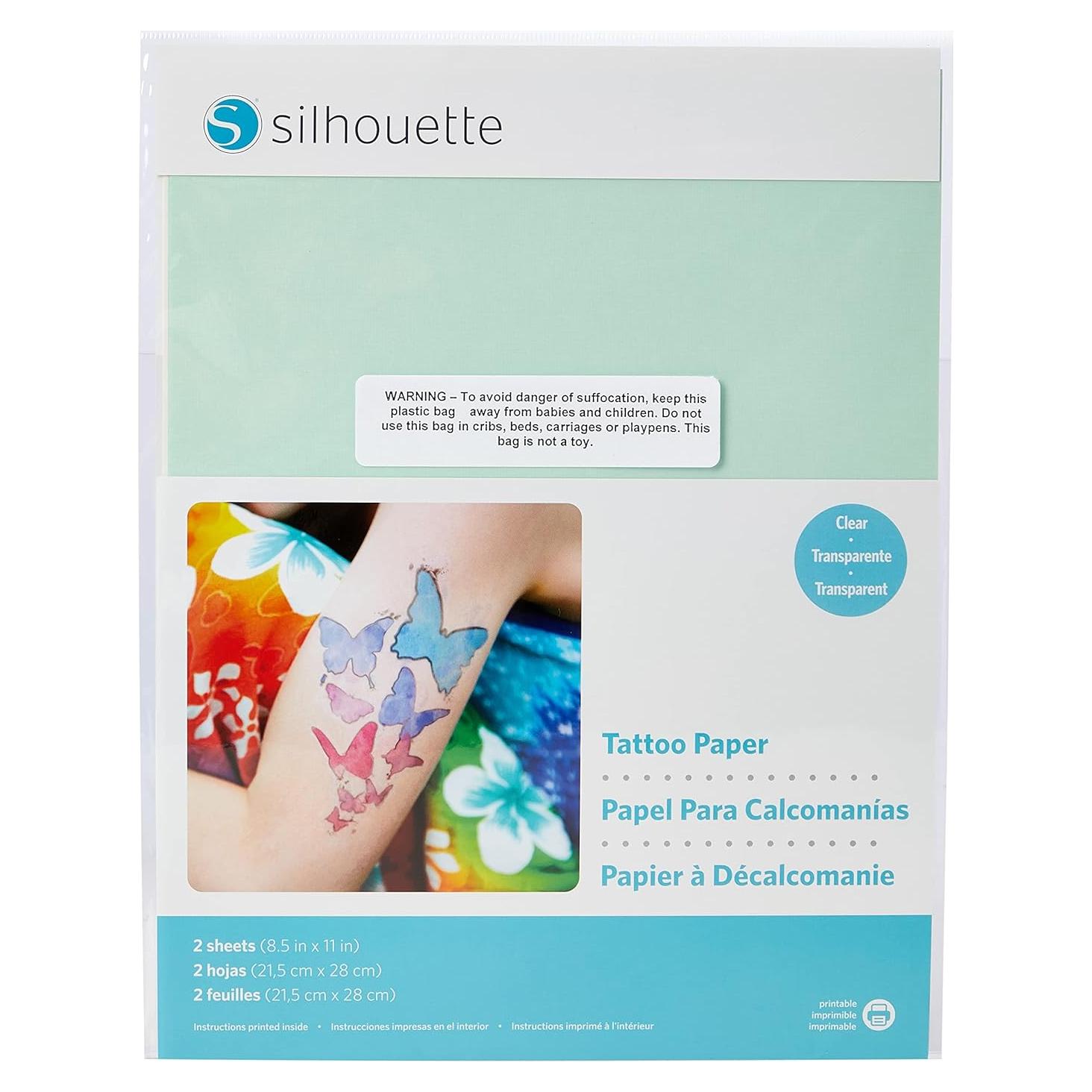 Silhouette Media-Tattoo Temporary Tattoo Paper
