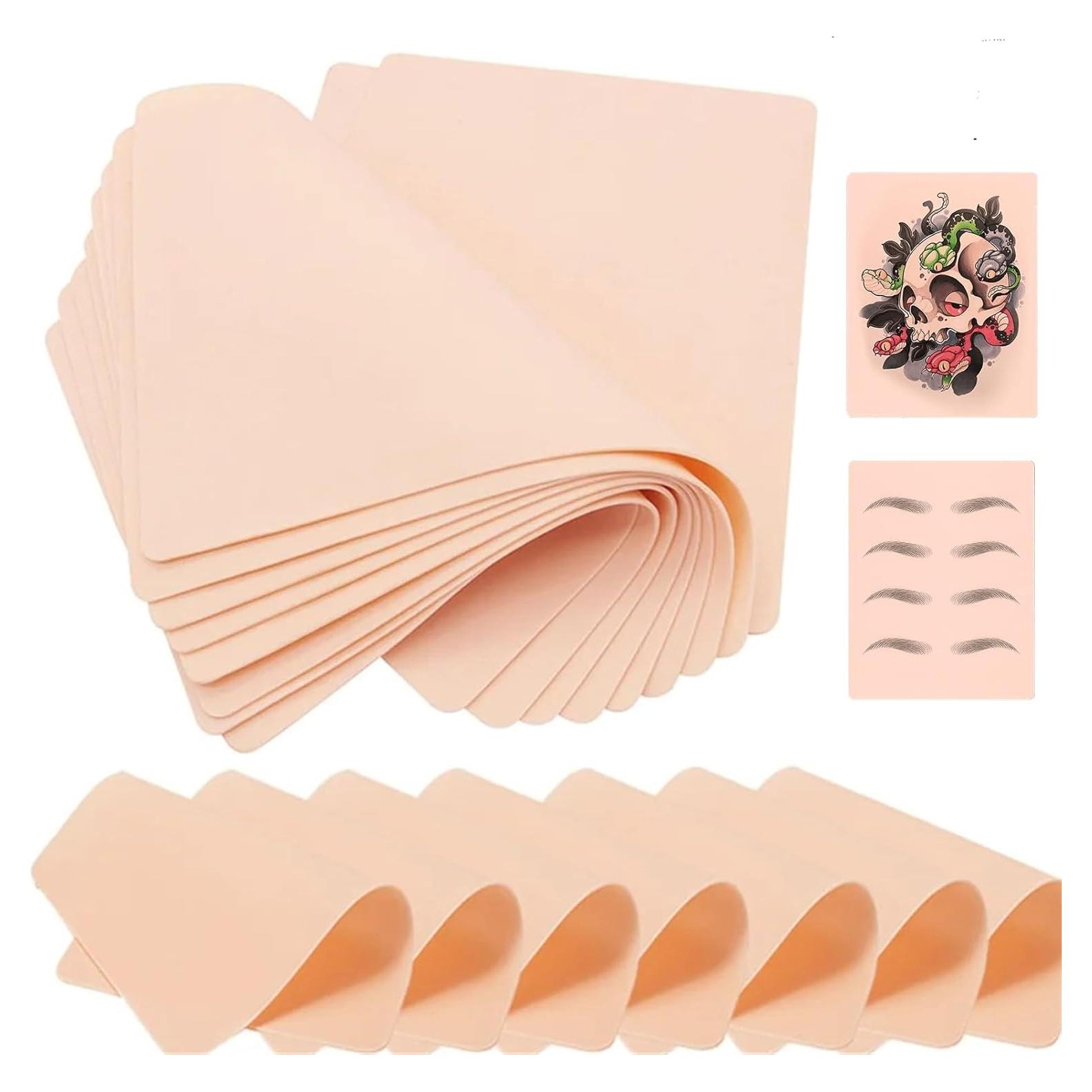 Piel de Práctica de Tatuaje Yuelong 10 Pcs 1.3mm Doble Cara