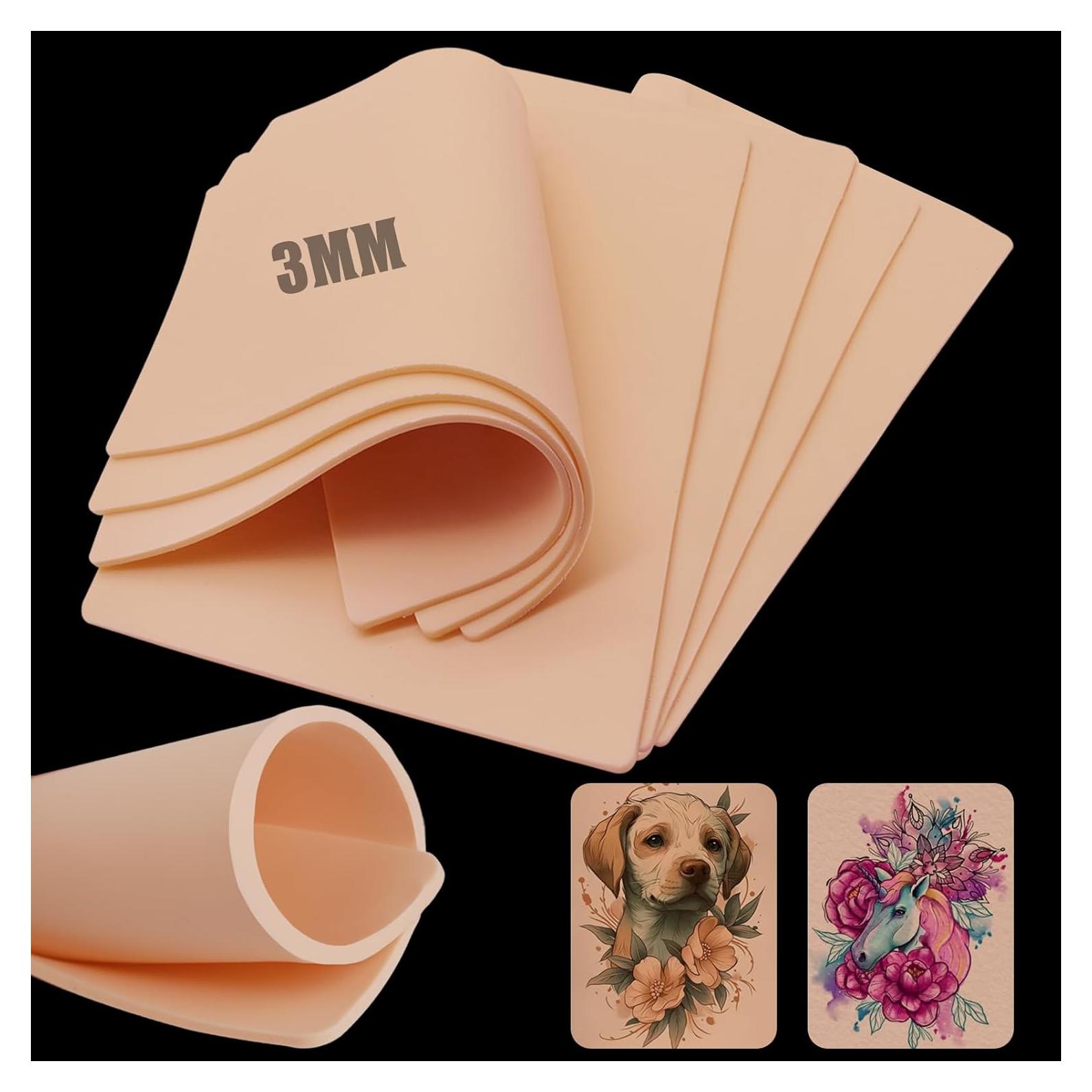 Piel Sintética para Tatuajes Autdor 4Pcs 18.8x14.2 cm