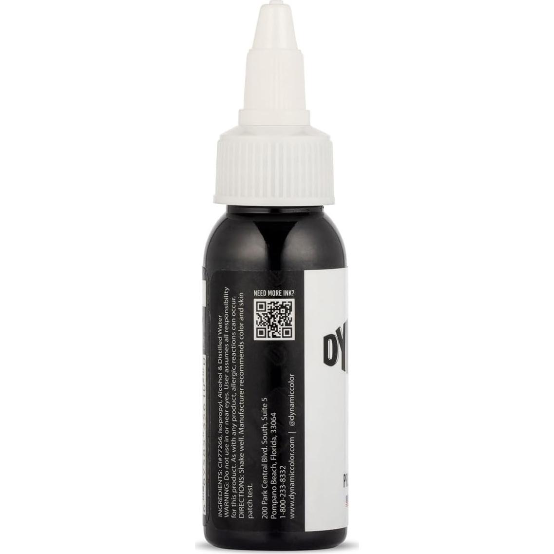 Tinta de Tatuaje Negra Dynamic Color Co 29.57 ml Profesional