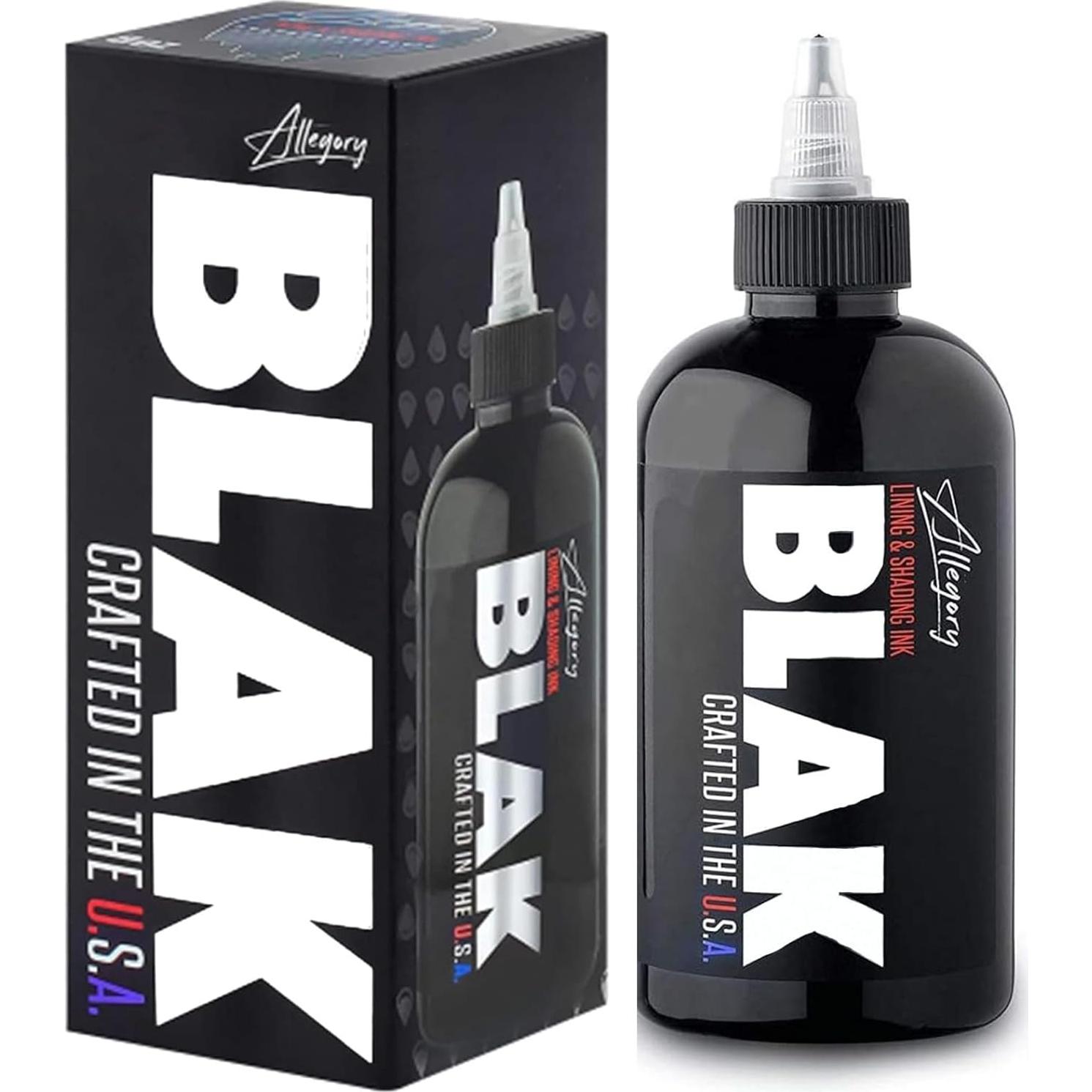 Tinta Negra Premium para Tatuajes Allegory 236.6 ml Vegana