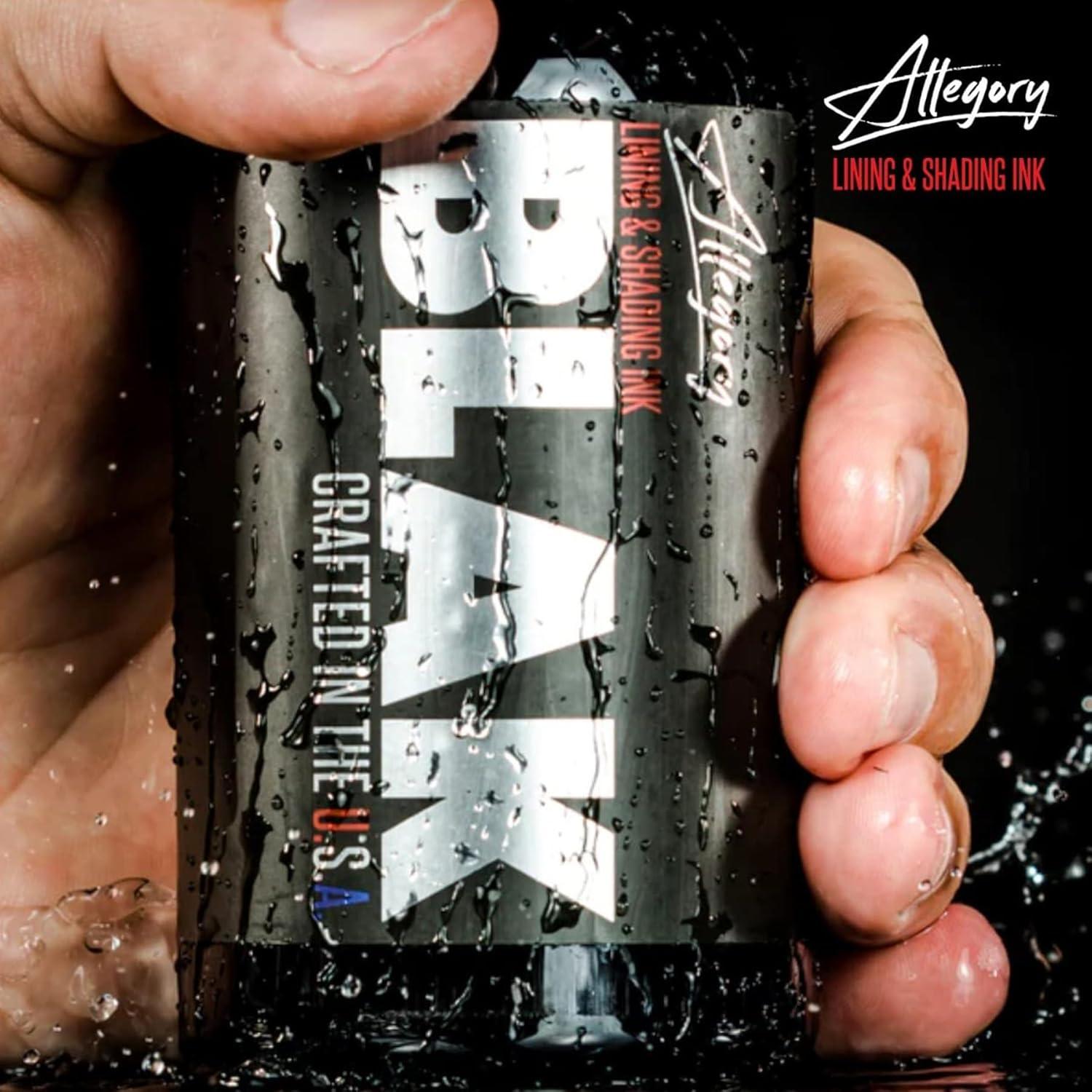 Tinta Negra Premium para Tatuajes Allegory 236.6 ml Vegana