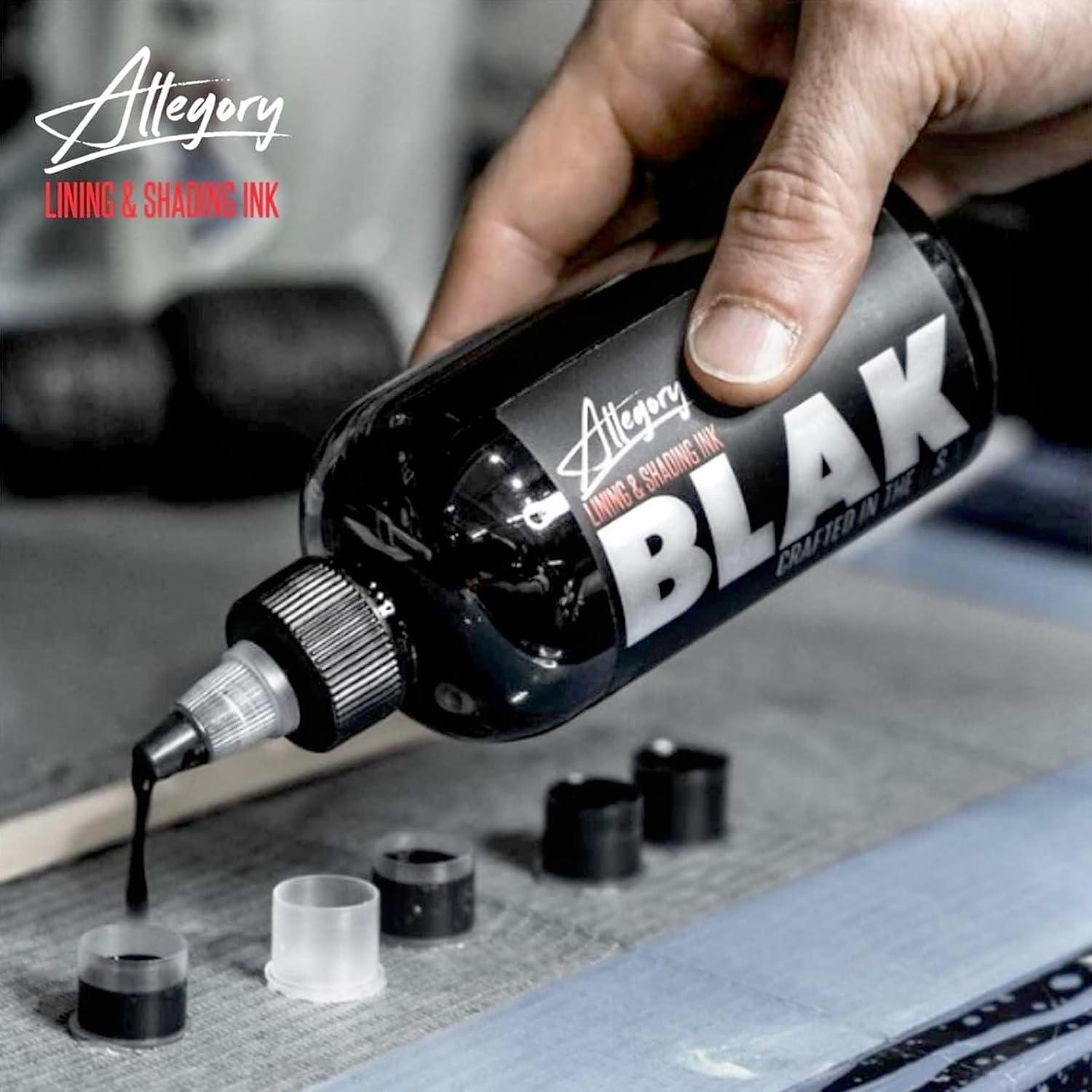 Tinta Negra Premium para Tatuajes Allegory 236.6 ml Vegana