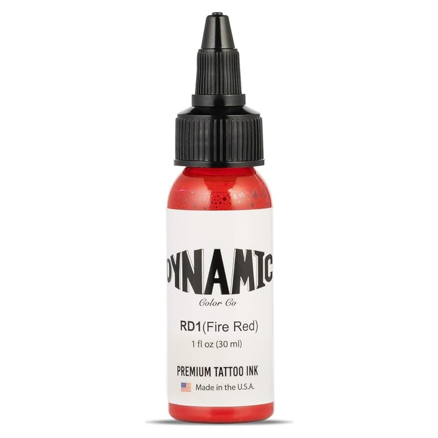 Tinta para Tatuajes Dynamic Color Co Rojo Fuego 30ml Vegana