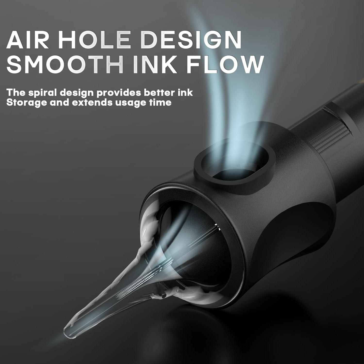 Agujas de Cartucho para Tatuaje Poseidon 50PCS Mixtas #12