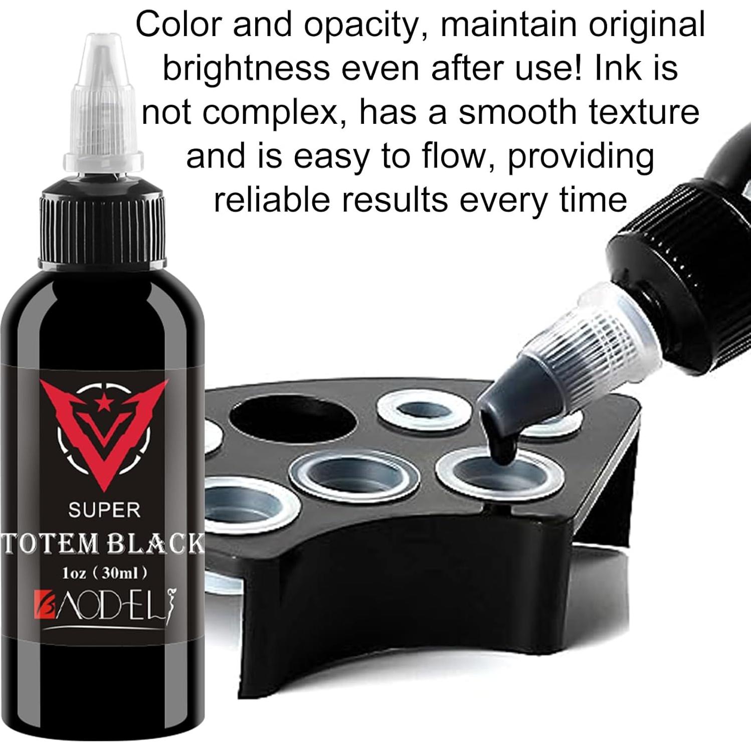 Set de Tinta para Tatuajes AYCOS - 2 Botellas 30ml Negro y Rojo