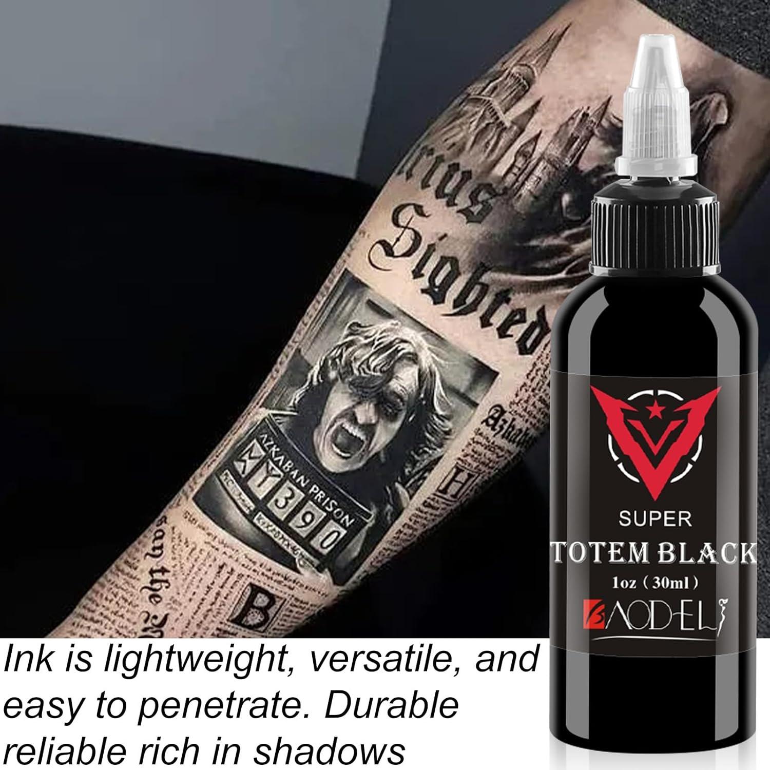 Set de Tinta para Tatuajes AYCOS - 2 Botellas 30ml Negro y Rojo