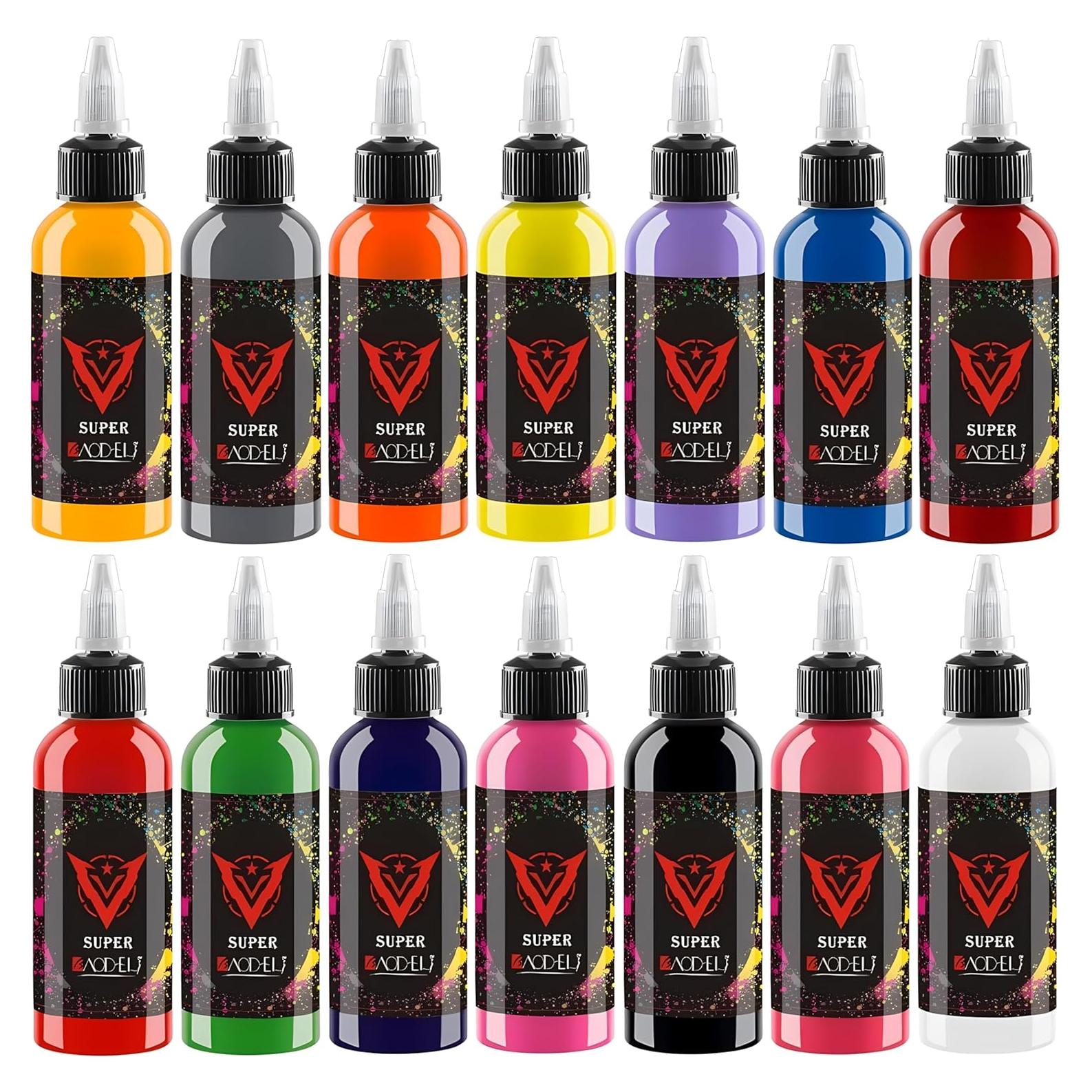 Kit de Tinta de Tatuaje BAODELI 14 Colores 30ml UV