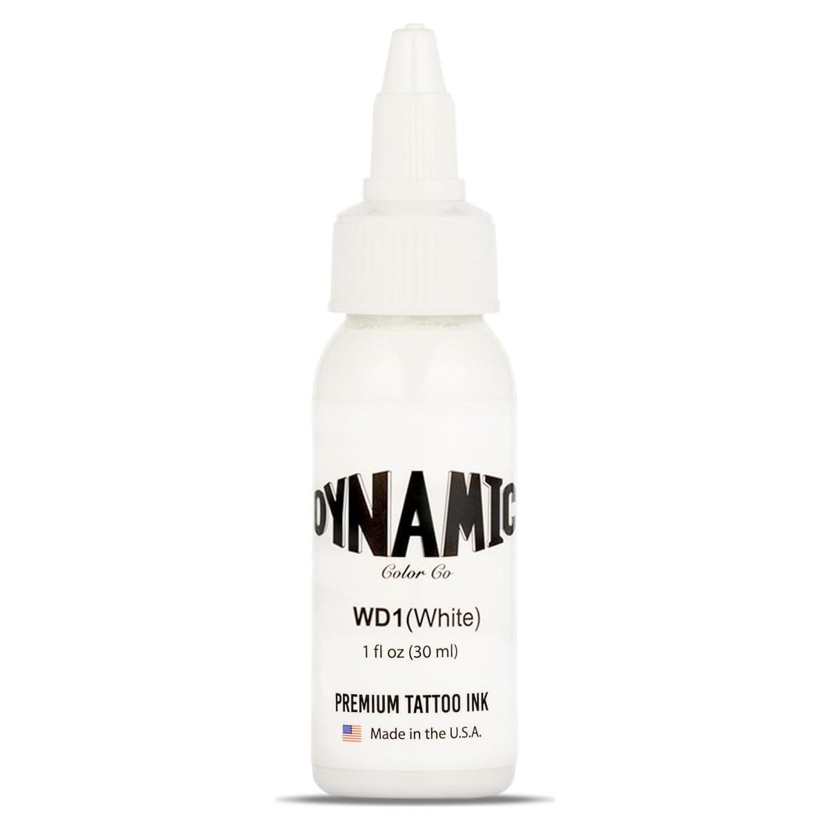 Tinta de Tatuaje Blanca Dynamic Color Co 29.57 ml Esterilizada