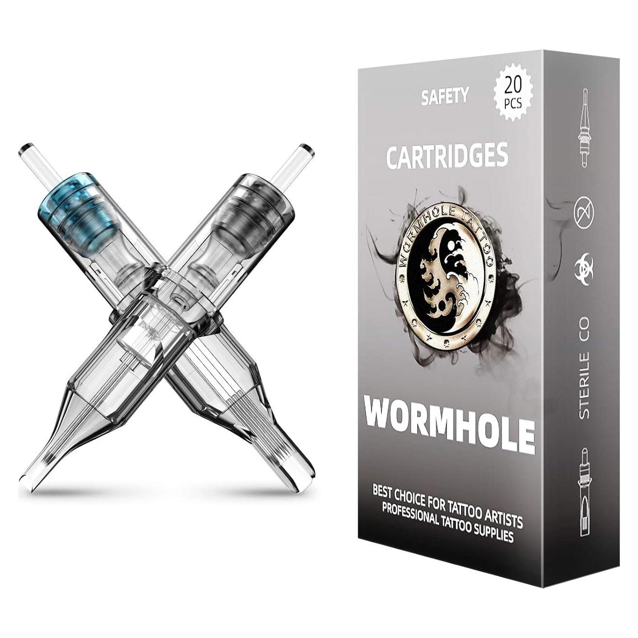 Agujas de Cartucho para Tatuaje Wormhole 20pcs 3RL 5RL 5RM 7RM