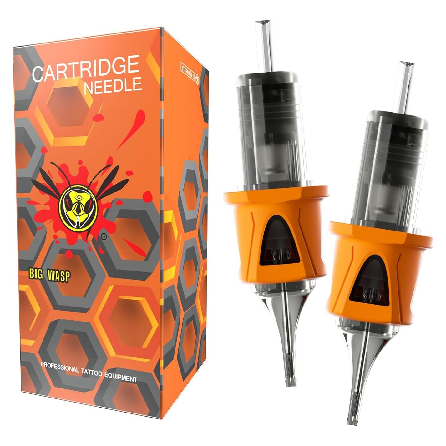 Agujas de Tatuaje BIGWASP Energy Cartridge 50pcs 0.35mm