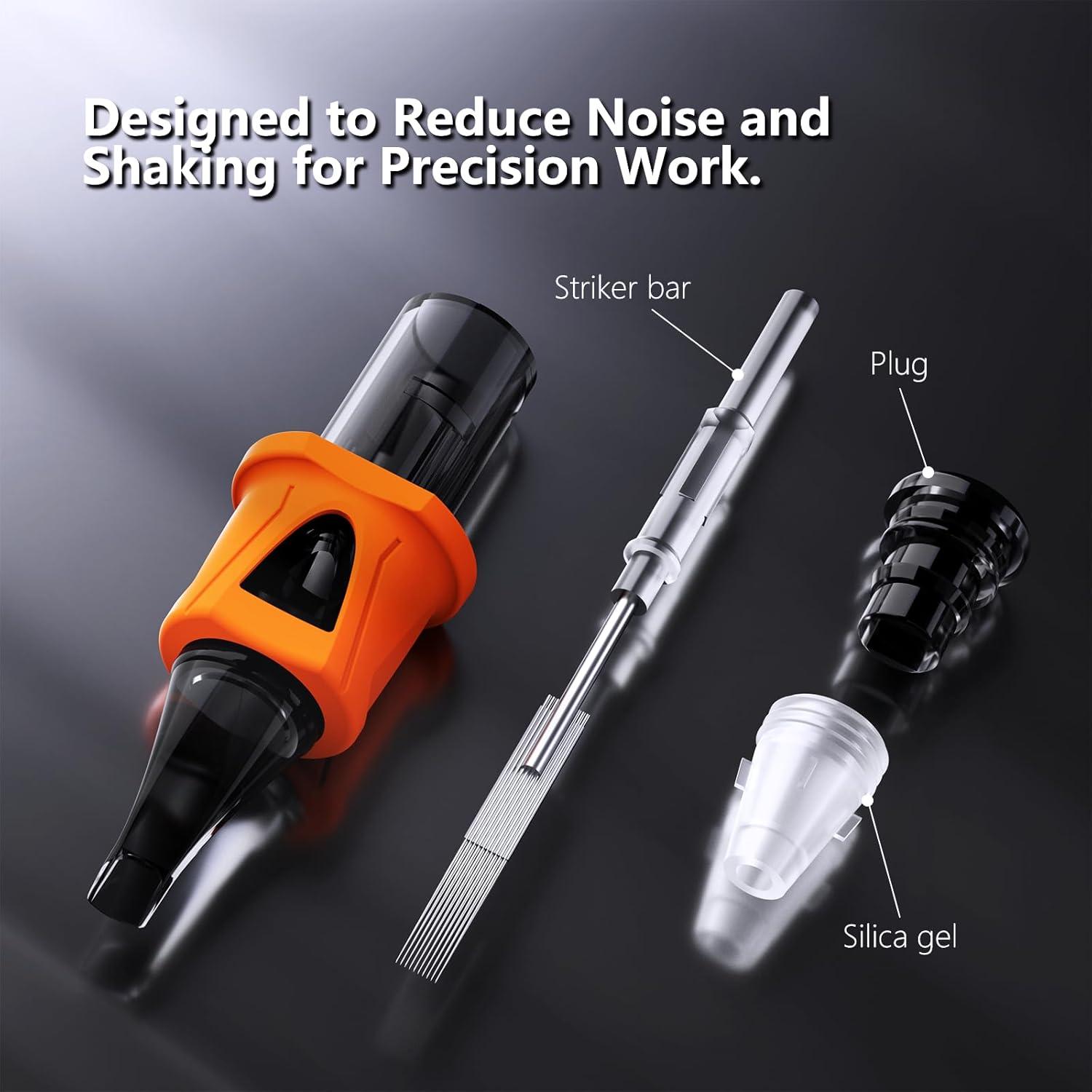 Agujas de Tatuaje BIGWASP Energy Cartridge 50pcs 0.35mm