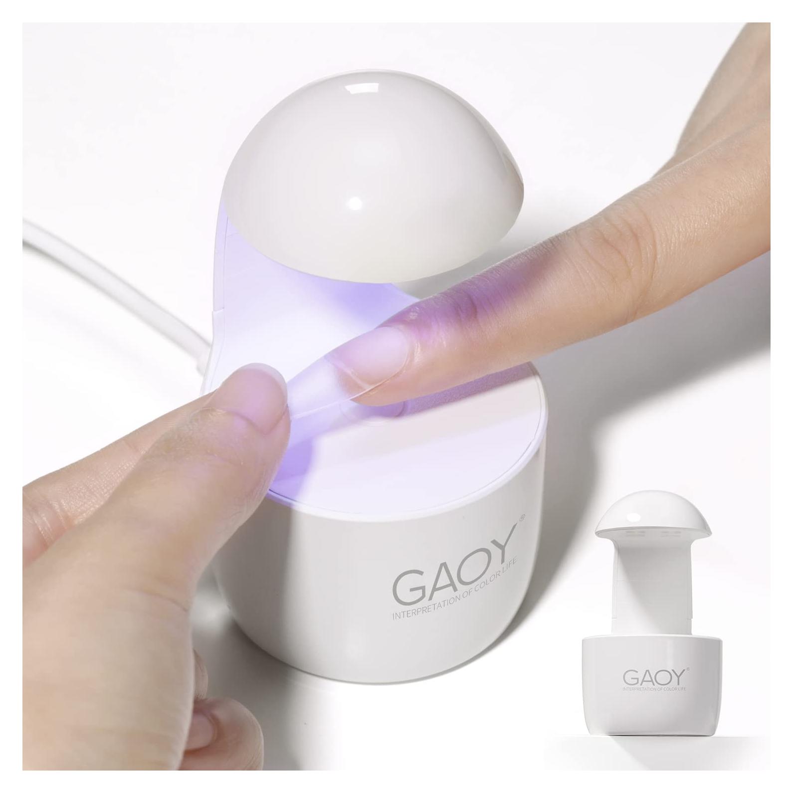 Lámpara UV Mini GAOY para Uñas de Gel, Curado Rápido 90s