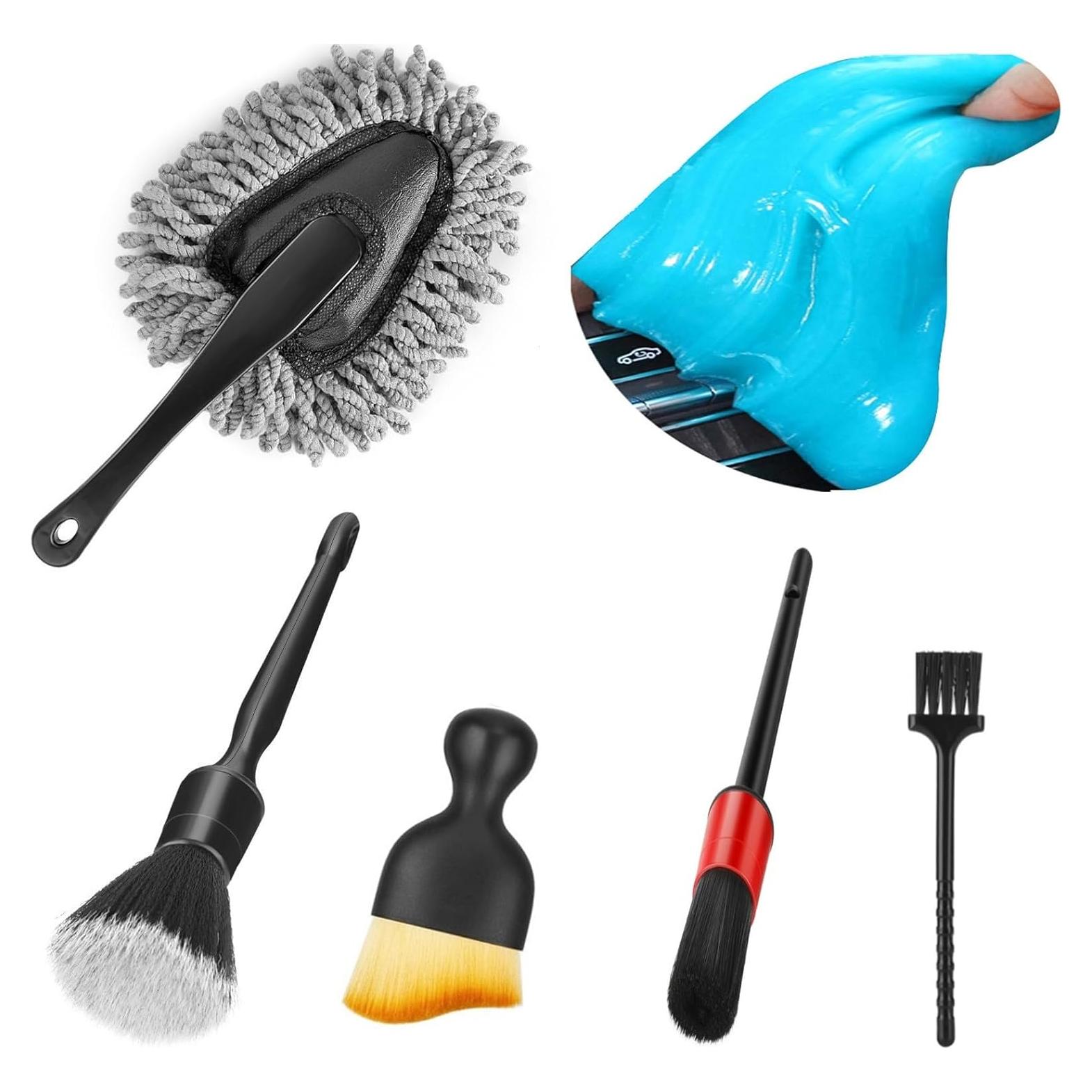 Kit de Limpieza Interior de Auto Fitosy DST-2309 con Gel y Cepillos