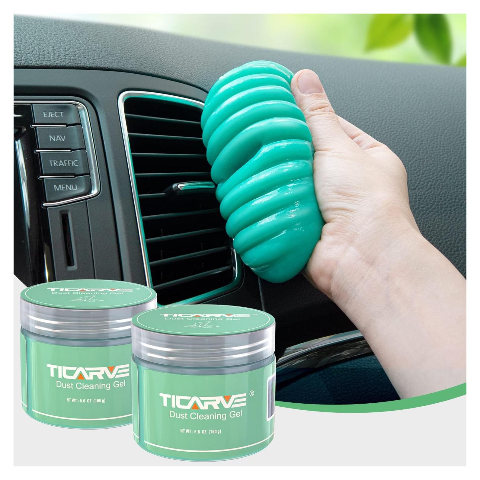 Gel de Limpieza TICARVE 2Pack para Autos y Teclados 320g