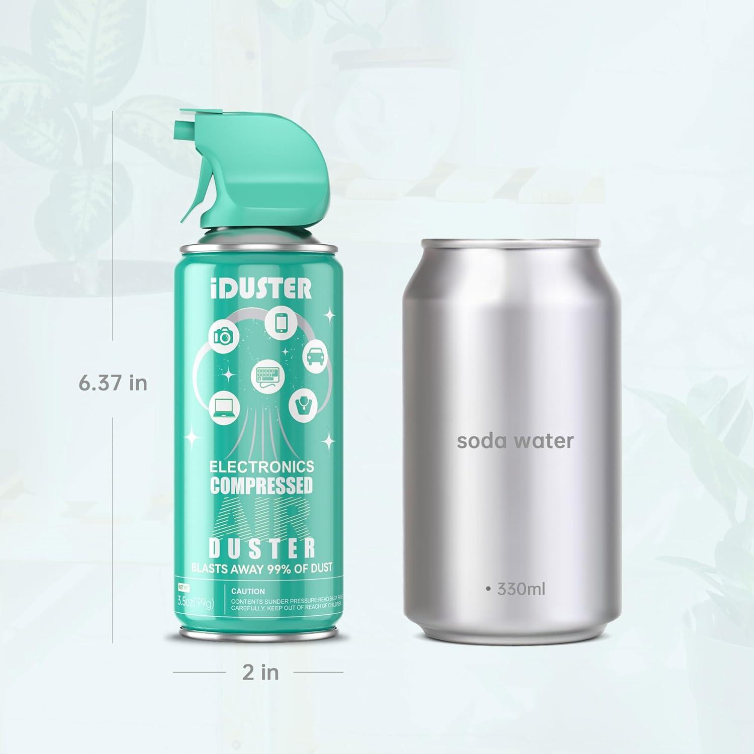 Aire Comprimido en Lata iDuster 99.22g - Limpiador Electrónico 2PCS