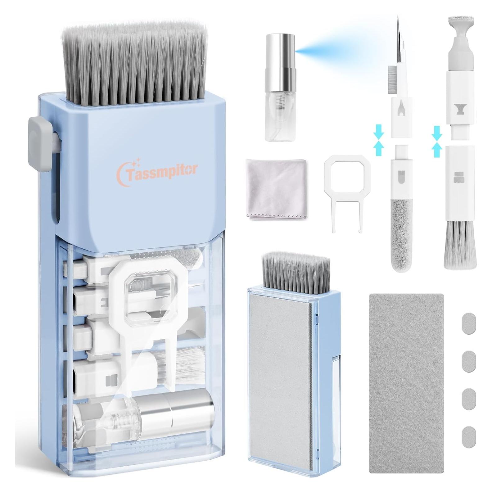 Kit de Limpieza 10 en 1 Tassmpitor para Laptop y Teclado Azul