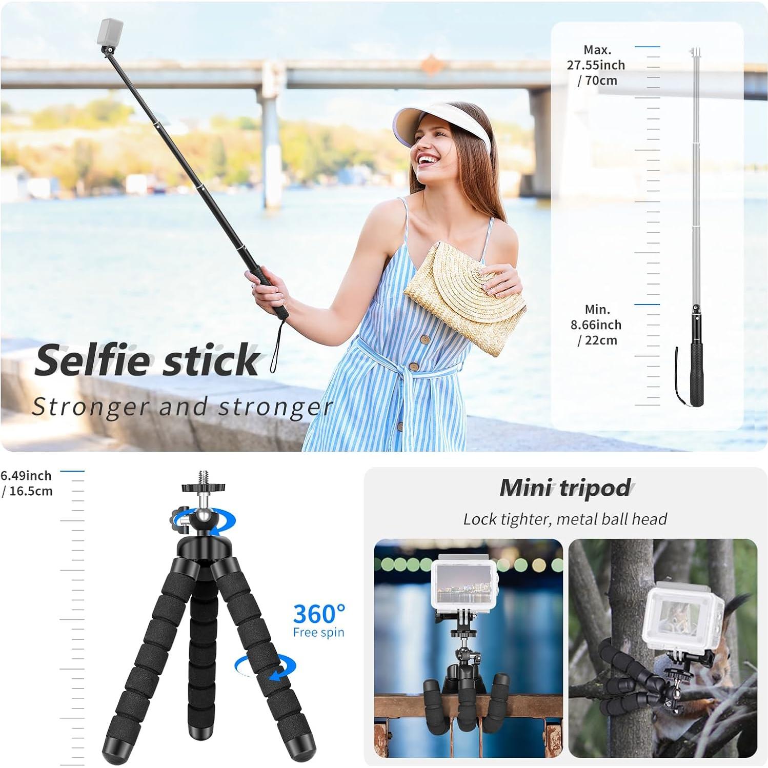 Kit de Accesorios para Cámara de Acción NEEWER 50 en 1