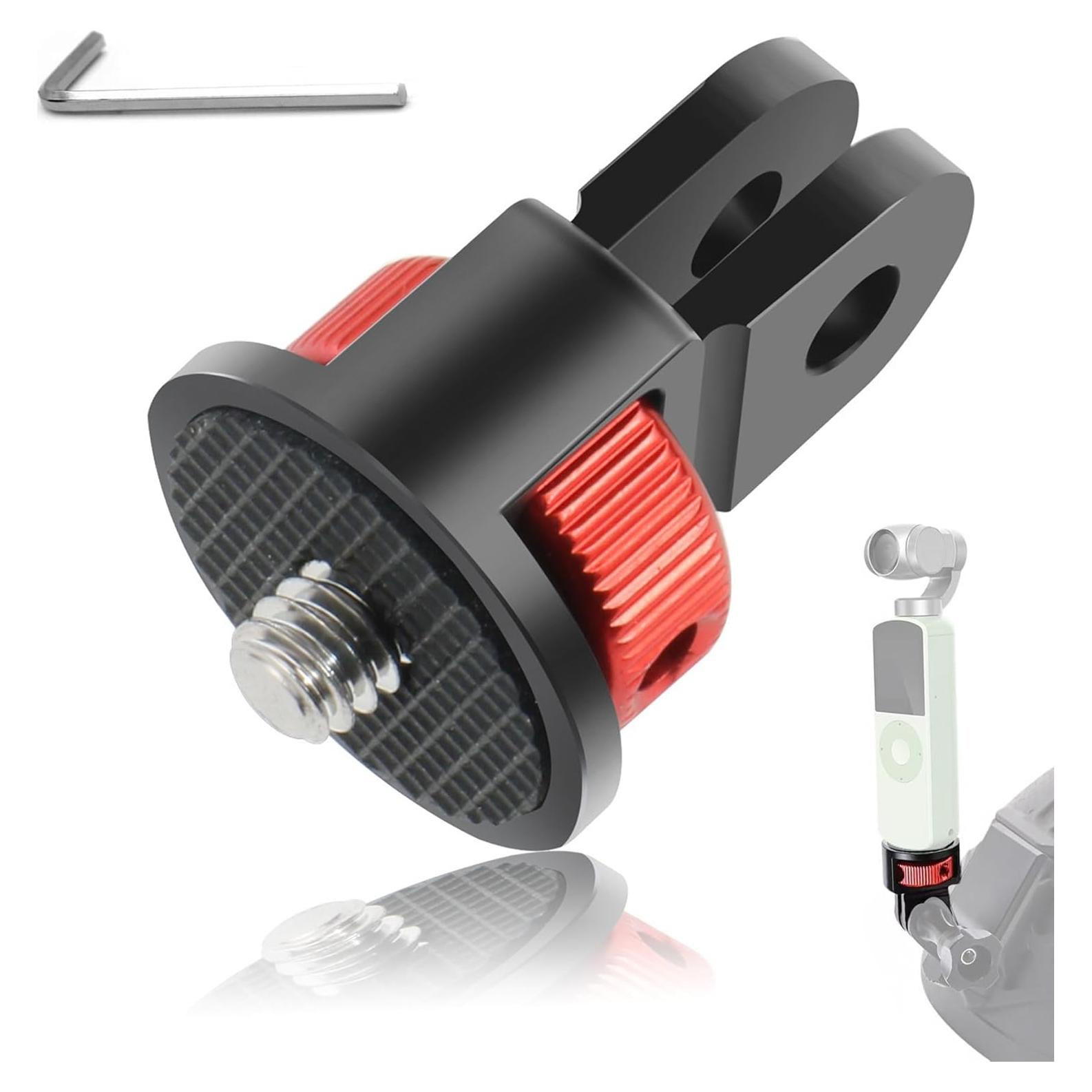 Adaptador de Montaje de Aluminio Liveda 1/4" para GoPro