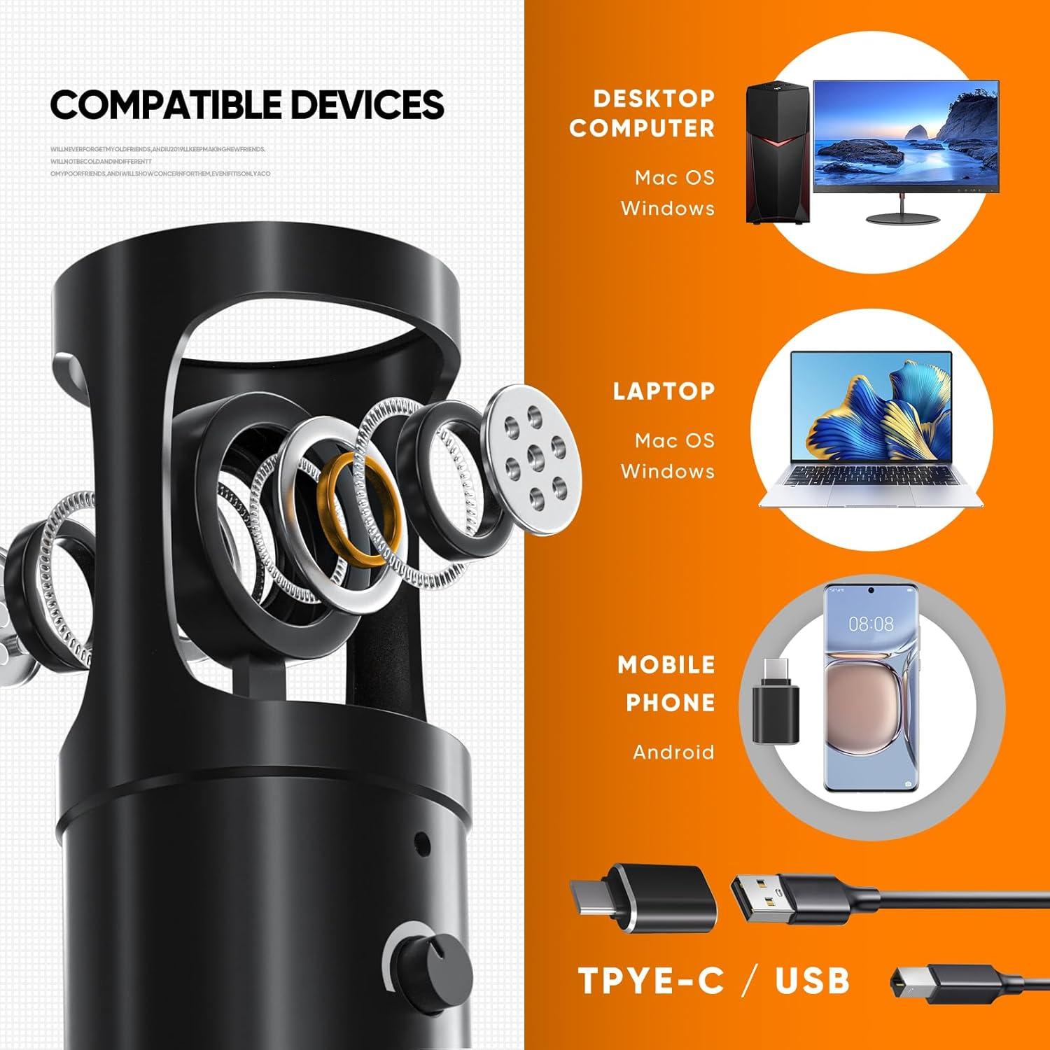 Micrófono de Estudio SwaykTech SWK3 con Escudo y Filtro